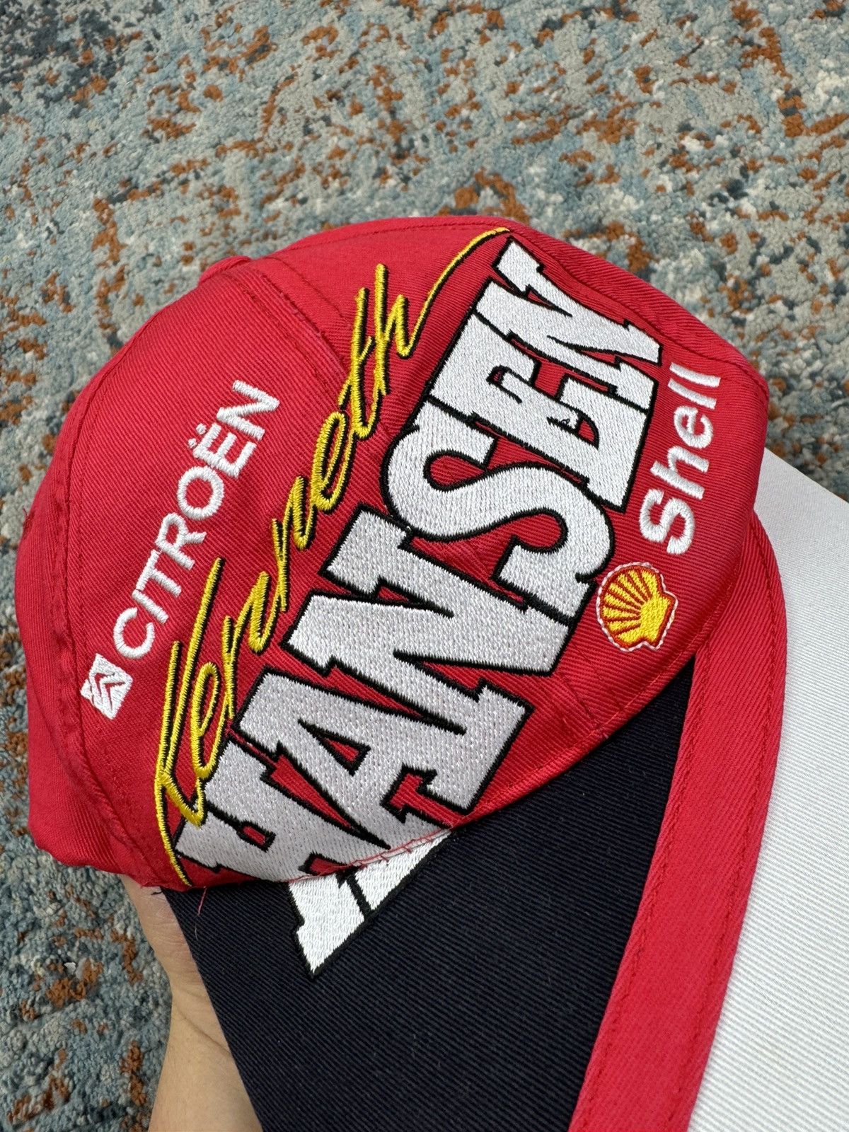 Vintage Vintage 90s Citroen Kenneth Hansen rally racing team hat Size ONE SIZE - 3 Thumbnail