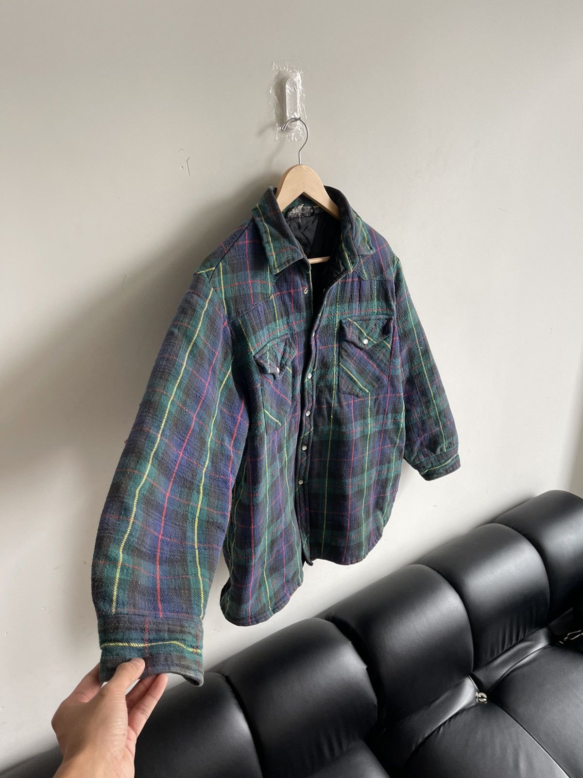 Vintage Vintage Plaid Pearls Snap Workwear Button Up Shirt Size US L / EU 52-54 / 3 - 5 Thumbnail