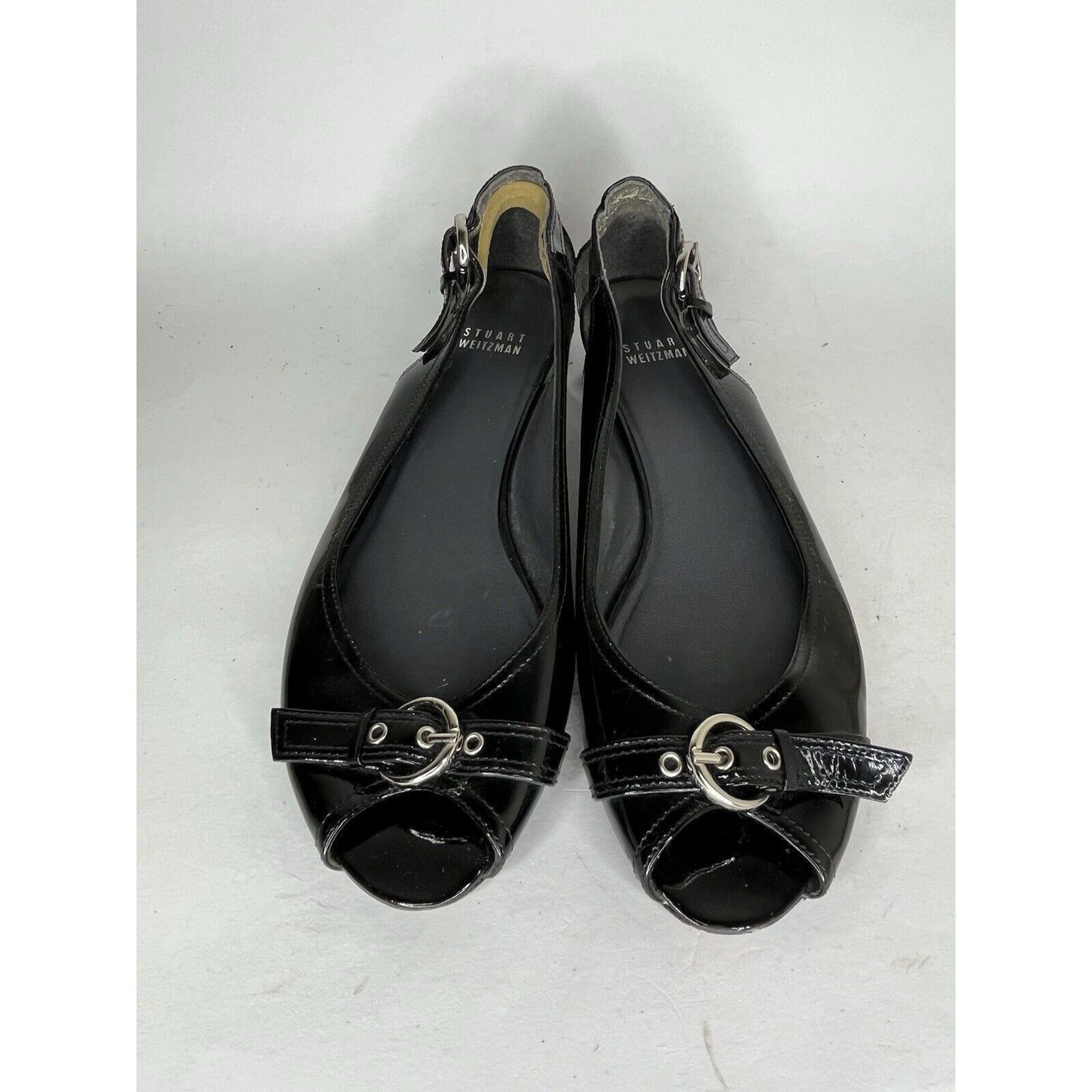Stuart Weitzman stuart weitzman Shoes Slip Ons Women Size 9M Black Leather Size US 9 / IT 39 - 4 Thumbnail