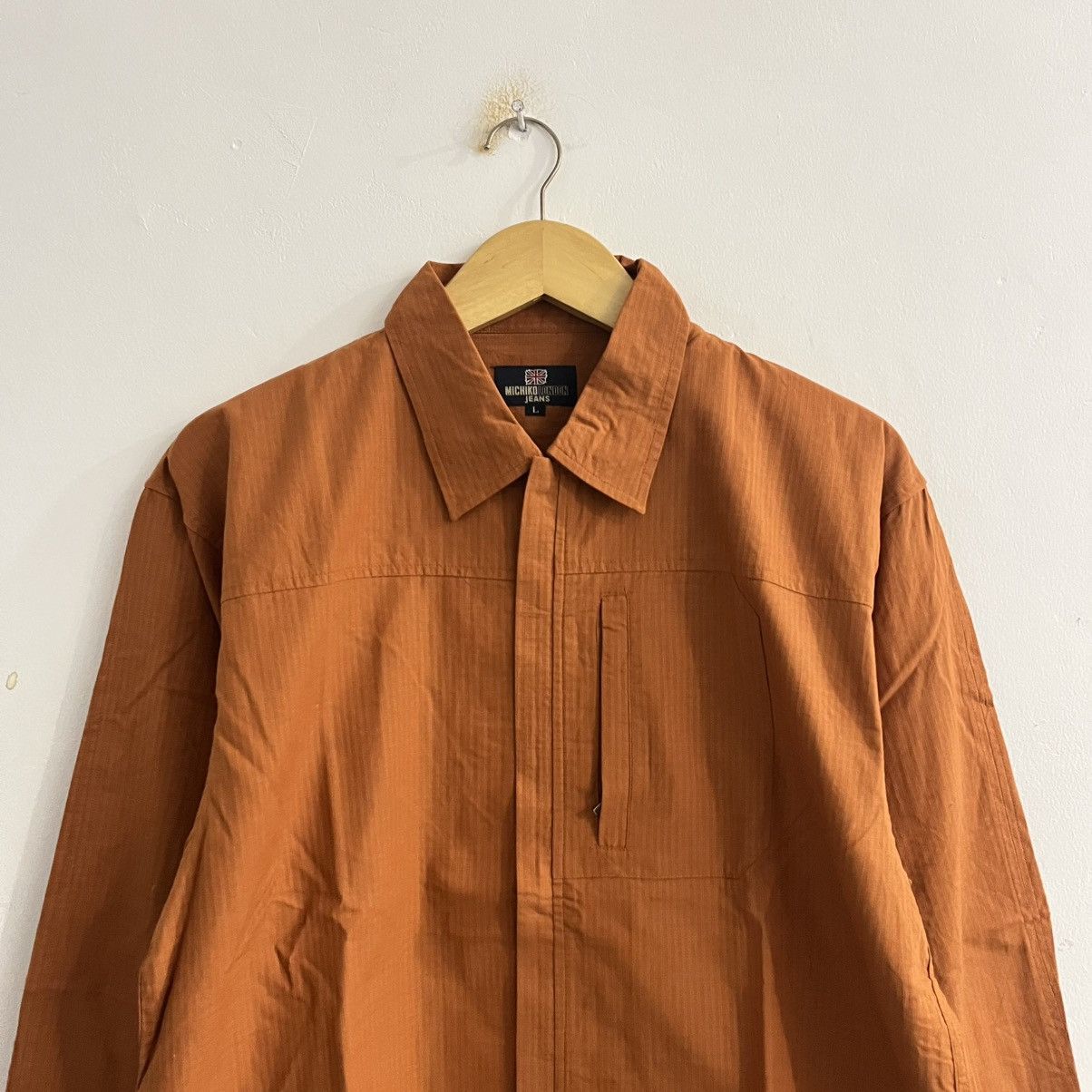 Michiko Koshino London Michiko London Jeans - Zip Hidden Pocket Shirt Size US L / EU 52-54 / 3 - 2 Thumbnail