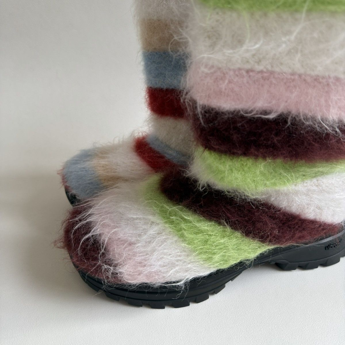 Marni Sample Striped Mohair Engineer Boots Size US 10 / EU 43 - 14 Thumbnail