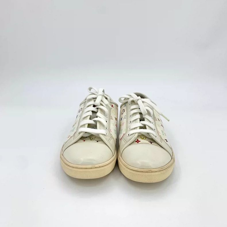Louis Vuitton Louis Vuitton Beige logo presbyopic print lace-up board sn Size US 5 / IT 35 - 3 Thumbnail