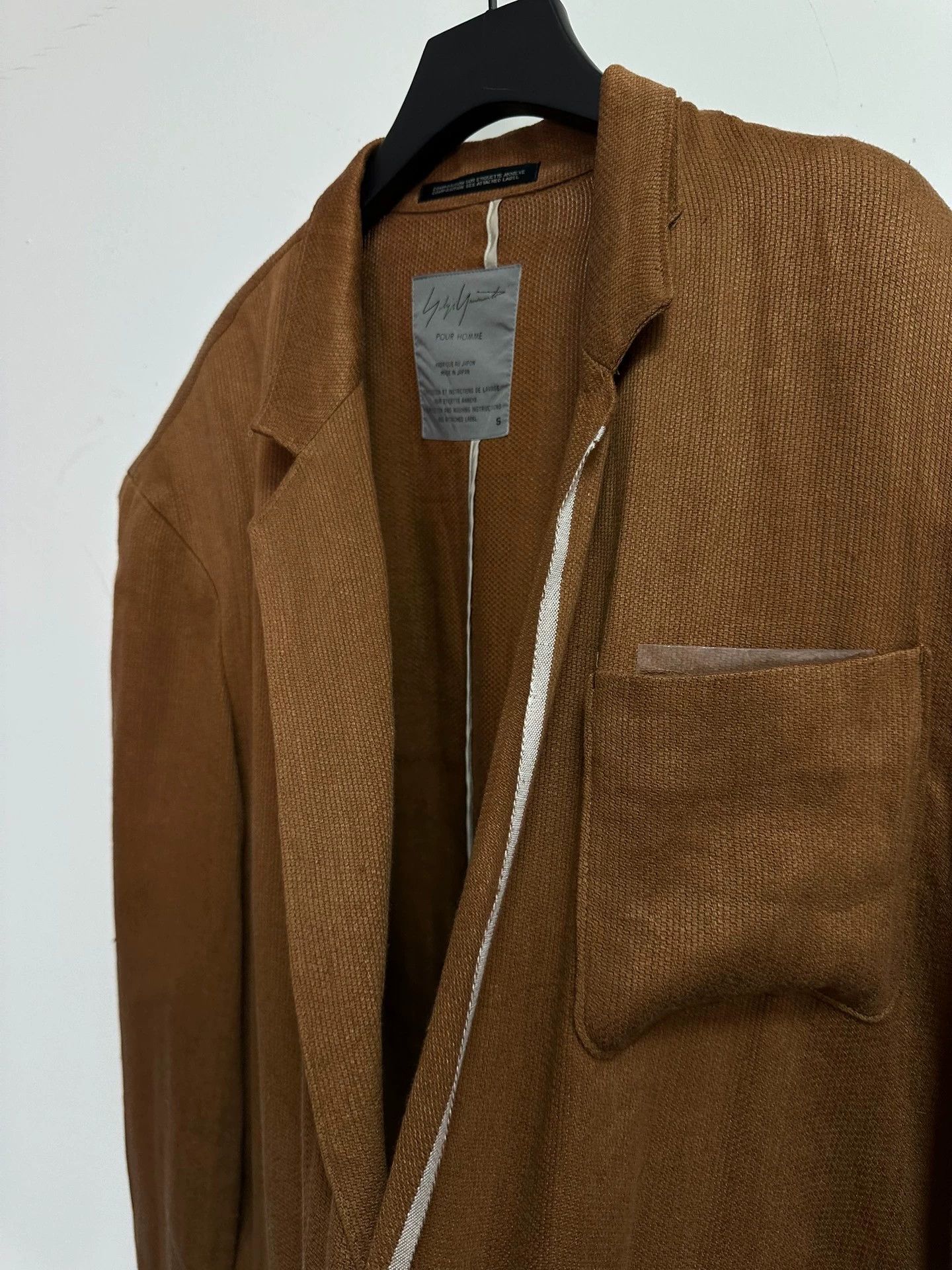 Yohji Yamamoto Yohji Yamamoto 92ss Linen Asymmetric Jacket Pour Homme Size US S / EU 44-46 / 1 - 4 Thumbnail