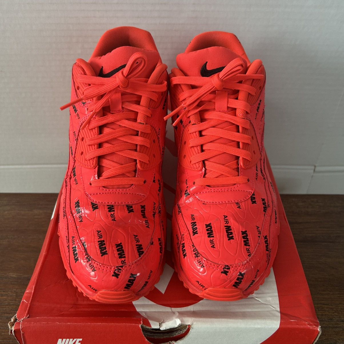 Nike Nike Air Max 90 Red Just Do It Pack Bright Crimson M10/W11.5 Size US 10 / EU 43 - 7 Thumbnail