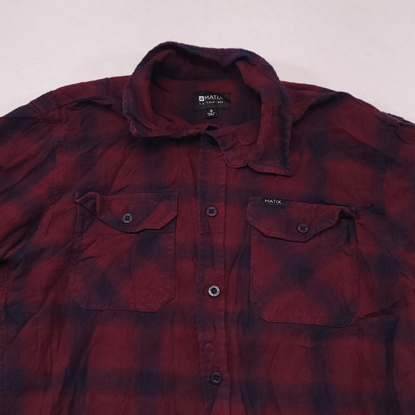 Matix Matix Tartan Flannel Button Up Shirt Mens Size Small S Red Size US S / EU 44-46 / 1 - 1 Thumbnail