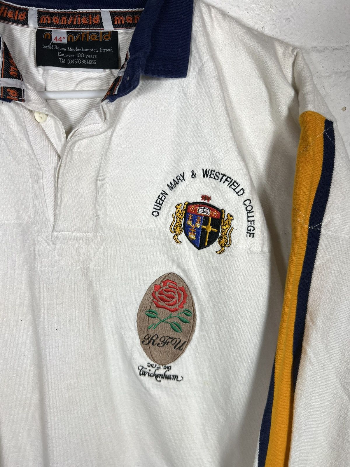 vintage 1982 queen mary & westfield college rugby