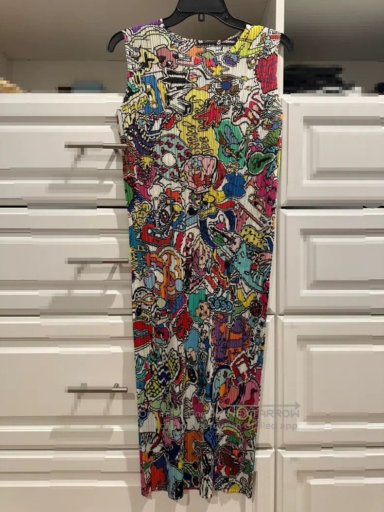 Issey Miyake Issey Miyake Colorful Comic Print Dress Size L / US 10 / IT 46 - 1 Thumbnail