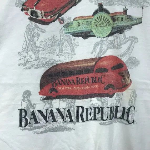 Banana Republic Vtg 90 BANANA REPUBLIC SURF Beach Hawaii Tee Shirt Honolulu Size US M / EU 48-50 / 2 - 4 Thumbnail
