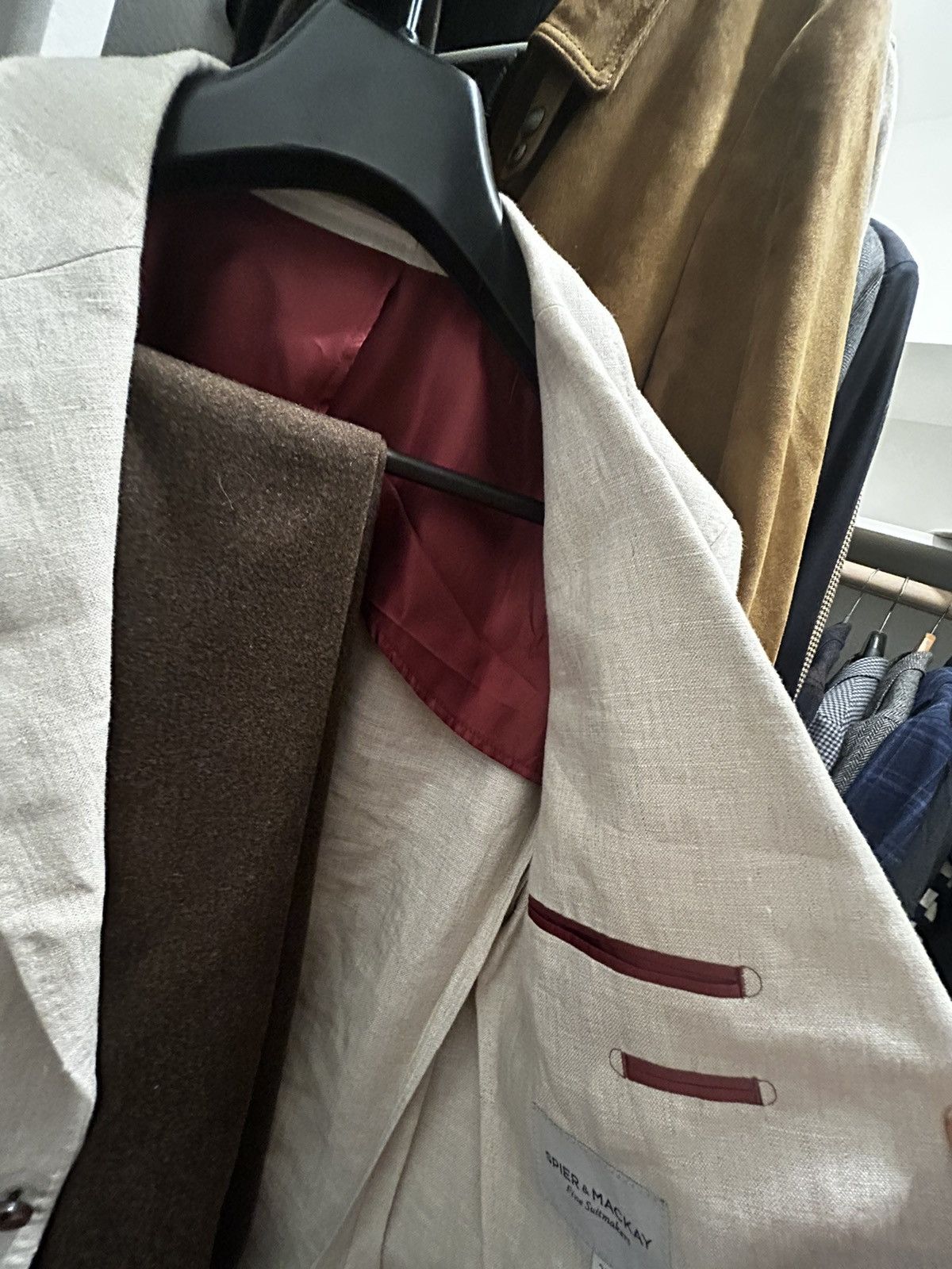 Suitsupply 1499$ Suit jacket (450), 100% Italian Linen Size 44S - 5 Thumbnail