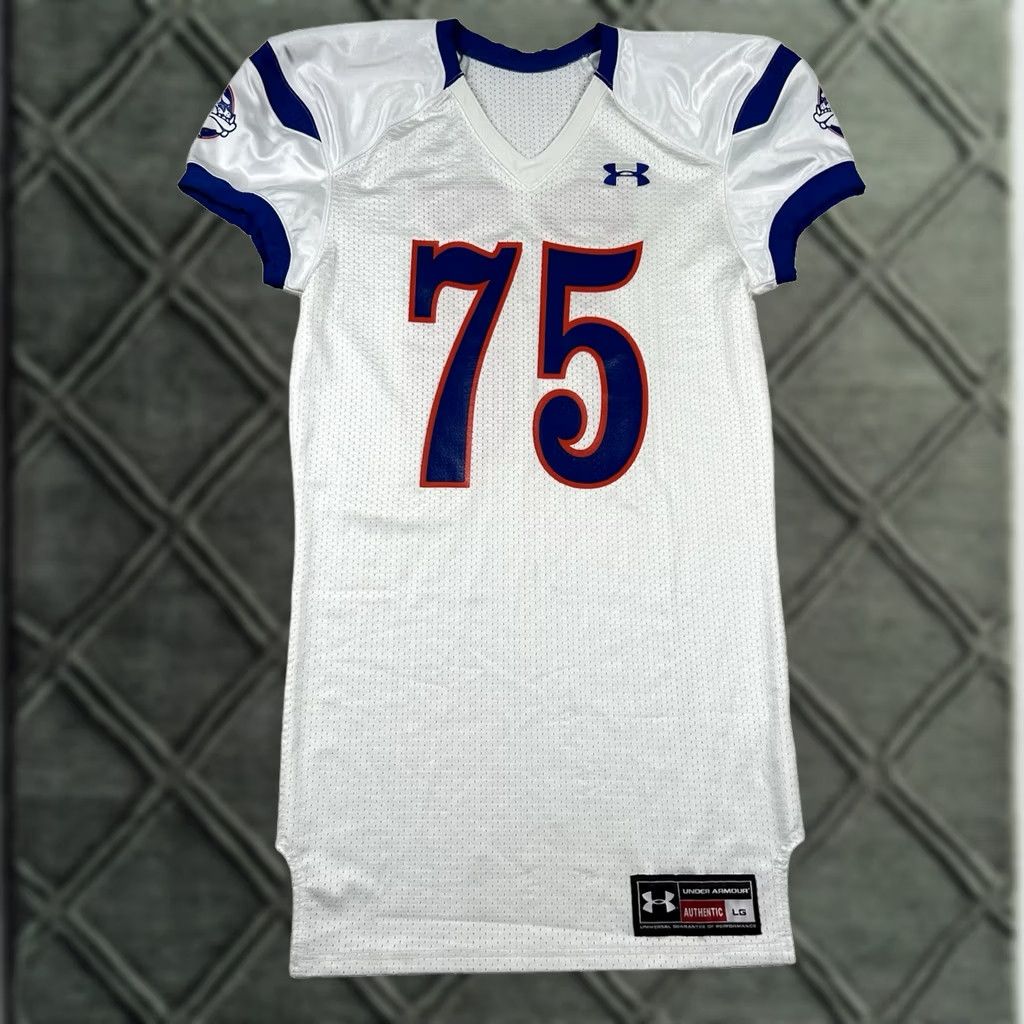 Under Armour Under Armour Football Jersey Mens L White Short Sleeve Pullover Slim HeatGear Casual Sports Highschool Mens Size US L / EU 52-54 / 3 - 1 Thumbnail