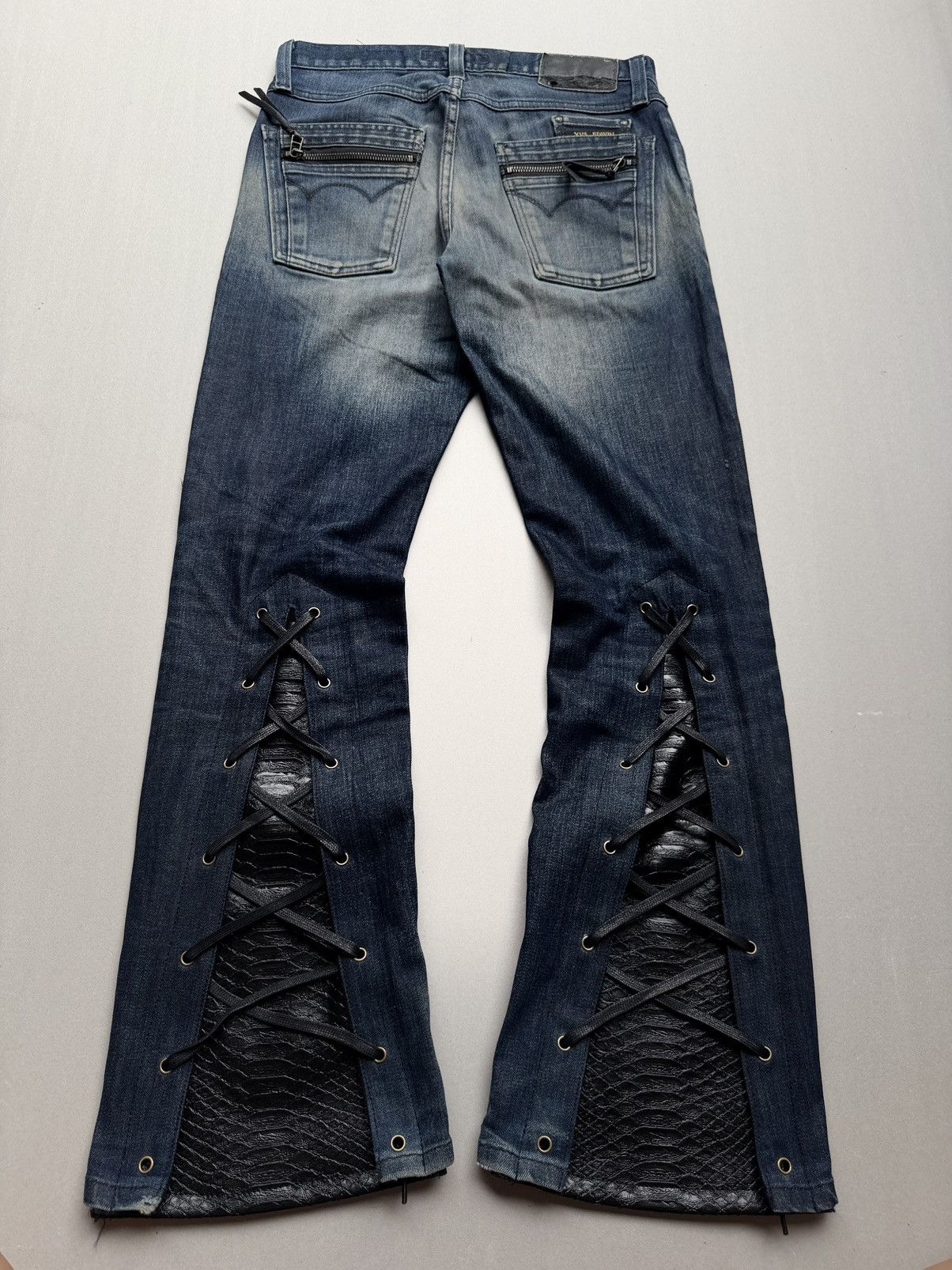 Japanese Brand Edwin lace-up flare jeans Size US 28 / EU 44 - 2 Thumbnail