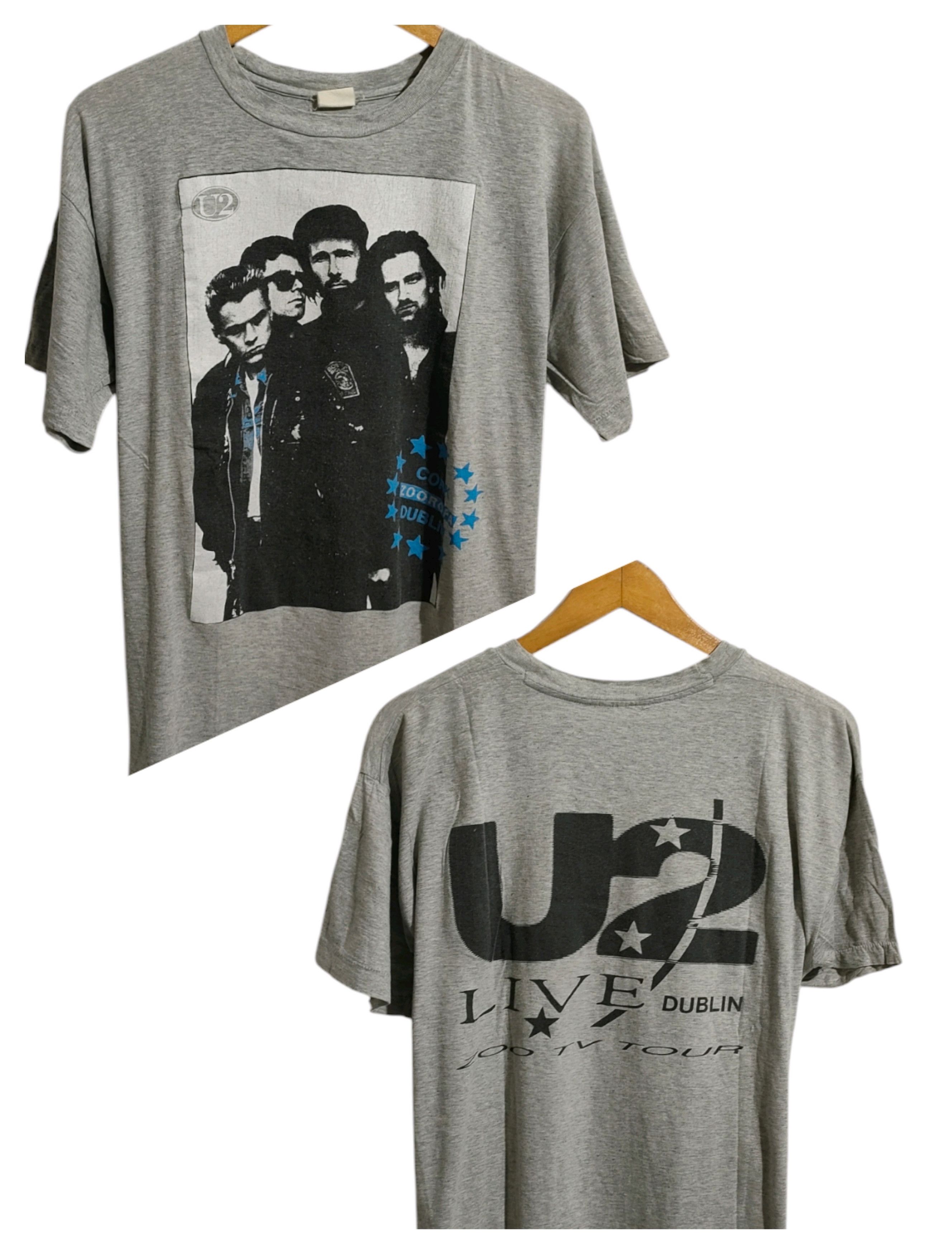 Vintage 90s U2 LIVE DUBLIN ZOO TV TOUR T-Shirt