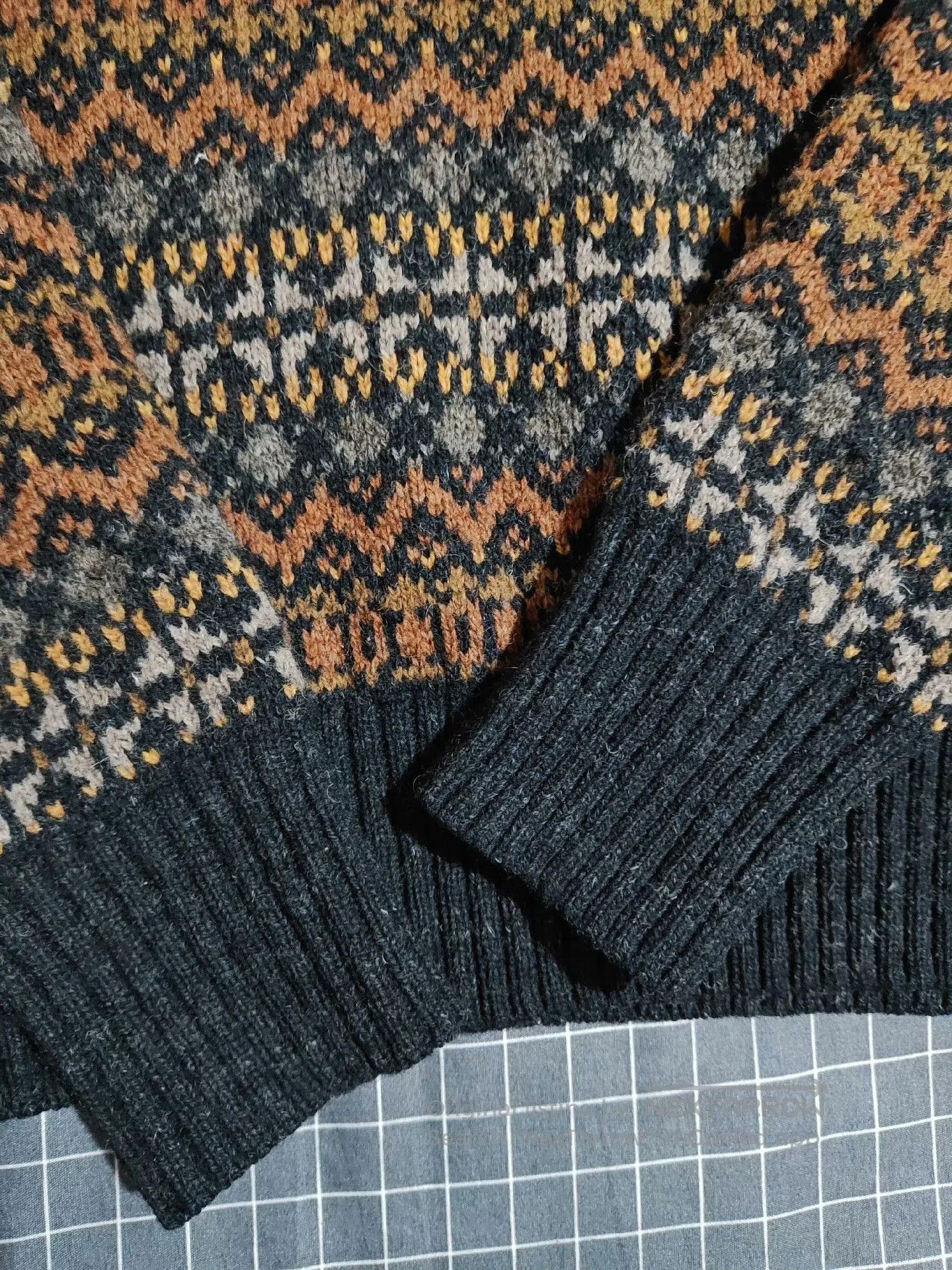 Vintage Fair Isle Wool Long. Size US S / EU 44-46 / 1 - 5 Thumbnail
