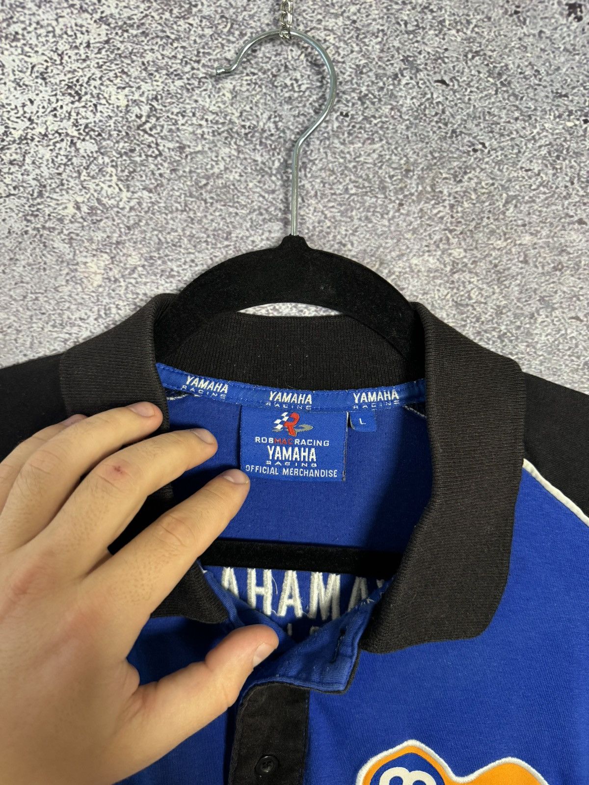 Vintage × Yamaha Vintage Yamaha Rob Mac Racing Superbike Moto Polo Shirt Size US L / EU 52-54 / 3 - 13 Thumbnail