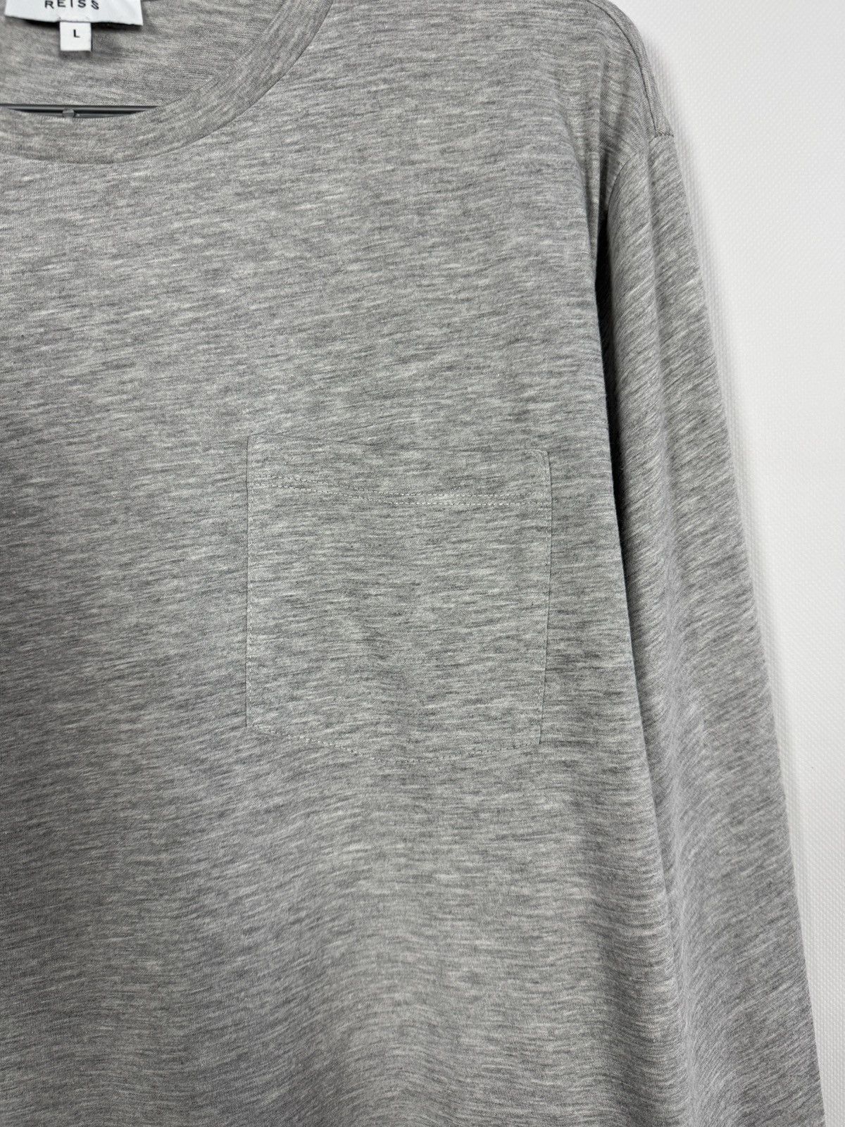 Reiss Reiss Long Sleeve T-Shirt Lightweight Pullover Pocket Size L Size US L / EU 52-54 / 3 - 6 Thumbnail