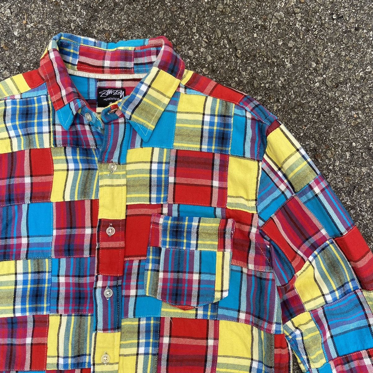 Stussy Stussy Patchwork Flannel Shirt Button Up Multicolor Size US S / EU 44-46 / 1 - 2 Thumbnail
