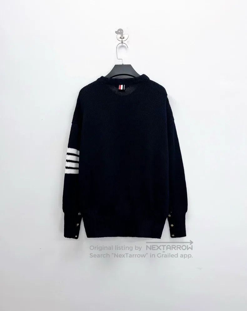 Thom Browne Thom Browne Navy Knit Sweater Size US M / EU 48-50 / 2 - 2 Thumbnail