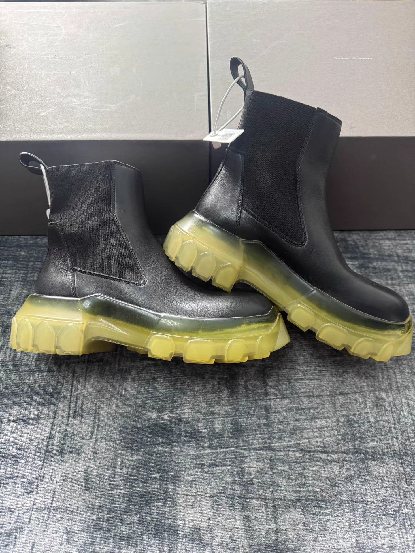 Rick Owens Rick Owens Mainline Transparent Octopus Sole Chelsea Boots Size US 6 / IT 36 - 5 Thumbnail