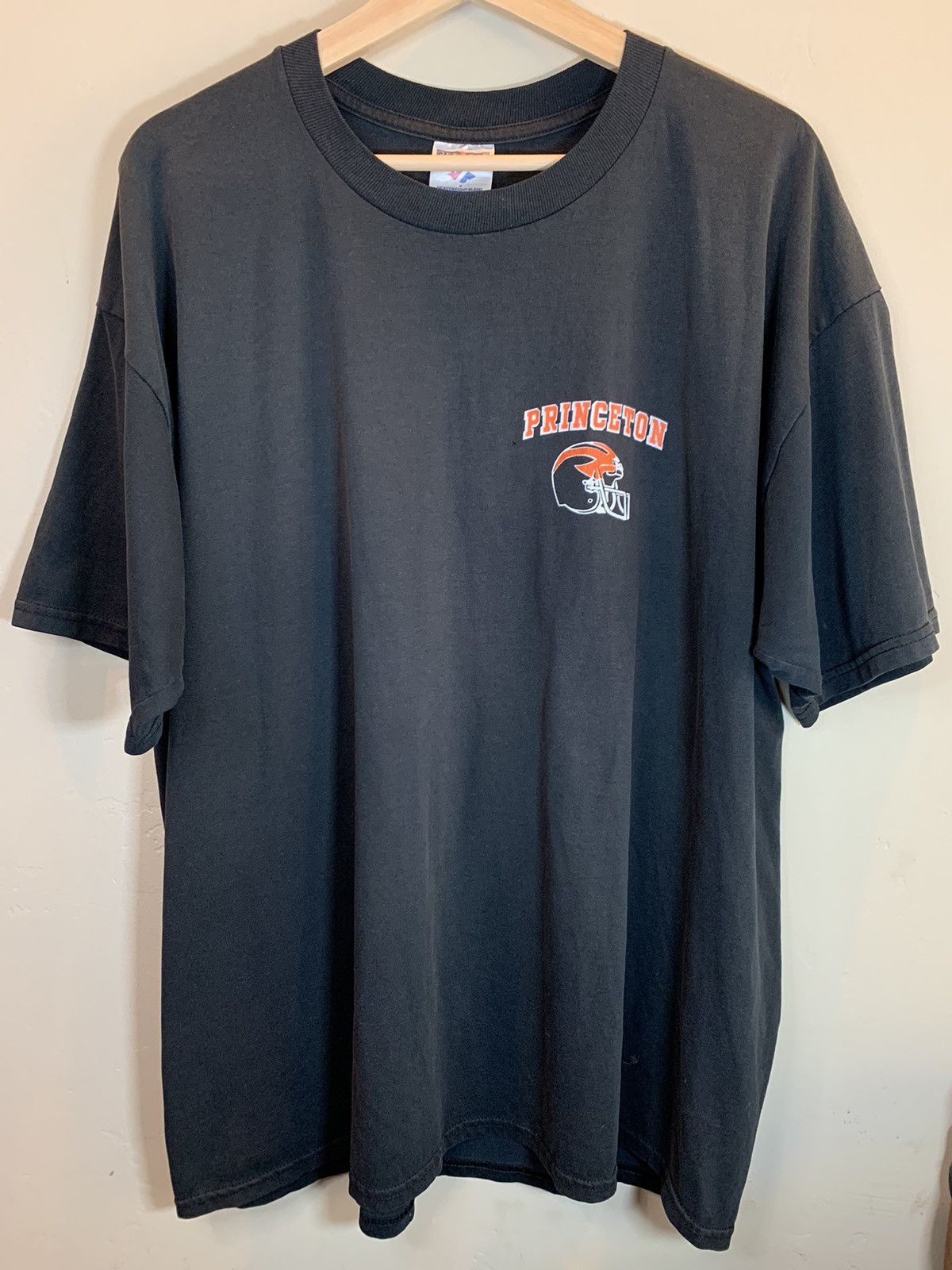 Vintage RARE Vintage 90’s Princeton Football Helmet Logo Faded Shirt Size US XXL / EU 58 / 5 - 1 Thumbnail