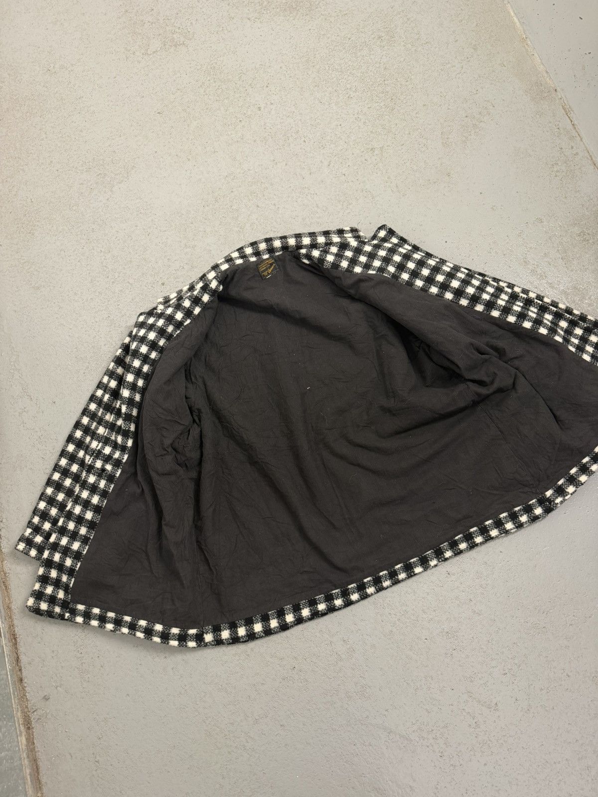 Vintage True Vintage 50s Benson Checkered Wool/ Cashmere Swing Coat Size XL / US 12-14 / IT 48-50 - 11 Thumbnail