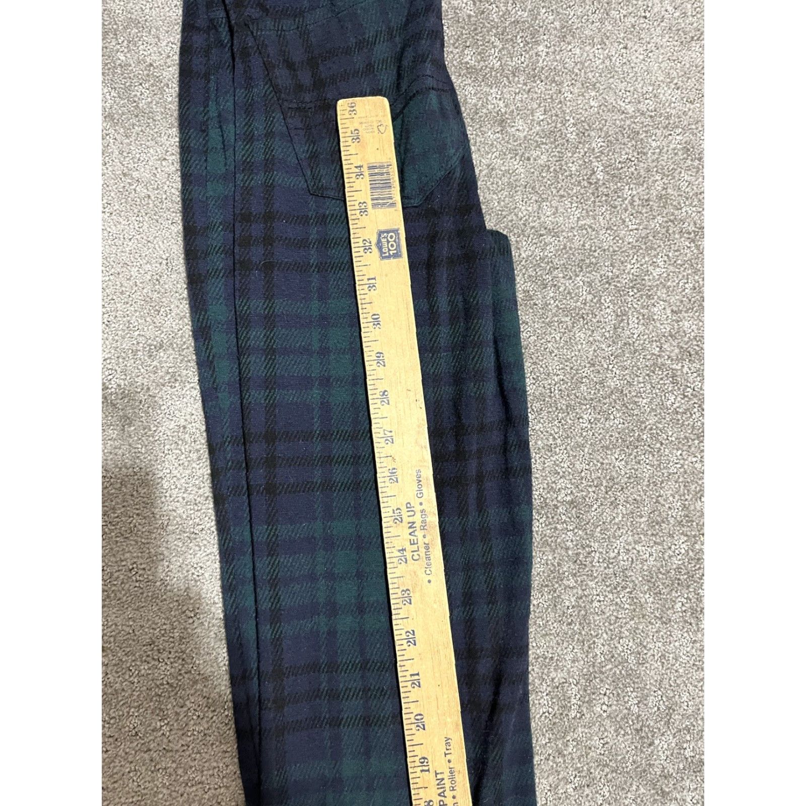 American Eagle Outfitters American Eagle Outfitters Womens Pant Size 4L Soft Polyester Comfort Green Plaid Size 27" / US 4 / IT 40 - 6 Thumbnail