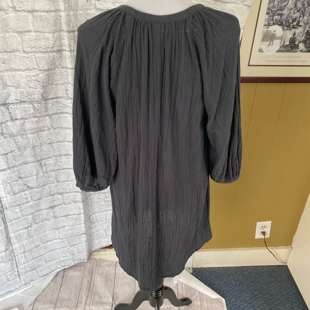H&M H&M women XS v-cut Longsleeve ruched shift dress dark grey Size XS / US 0-2 / IT 36-38 - 8 Thumbnail