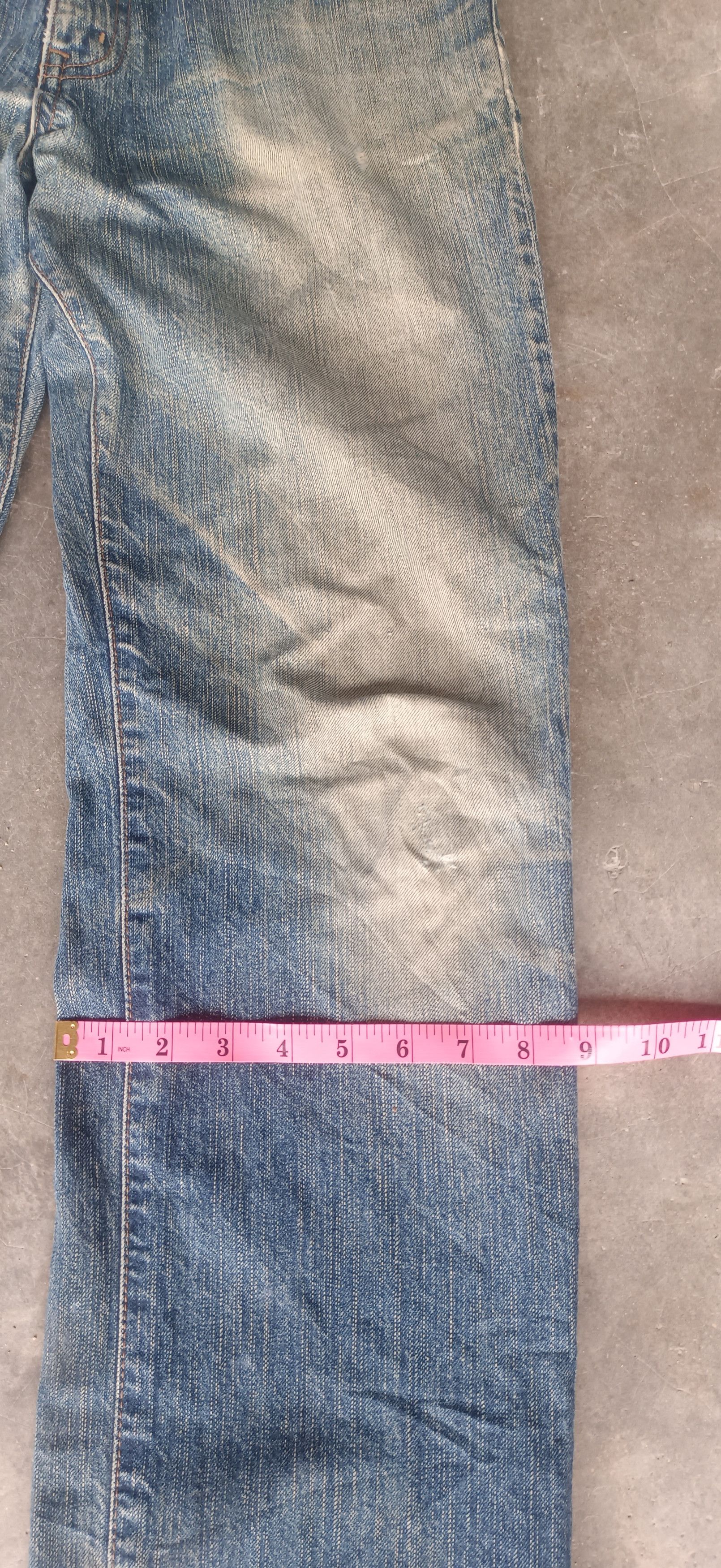 Edwin × Vintage Vintage💥 Edwin 503 REBEL Regular Distressed jeans Size US 31 - 17 Thumbnail