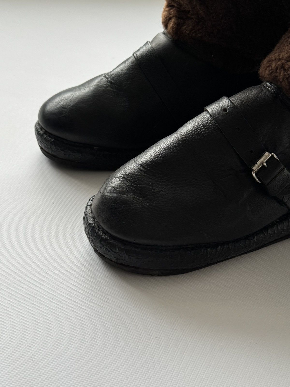 Vintage Vintage 1970s Soviet Air Force 'Unty' Pilot Fur Boots Size US 10 / EU 43 - 5 Thumbnail