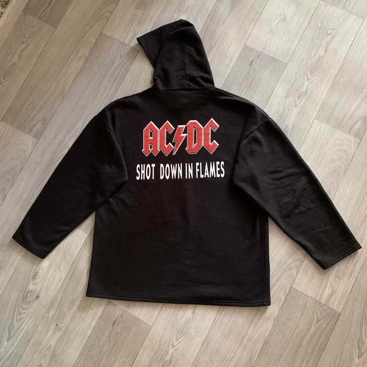 Band Tees × Vintage Vintage AC/DC 00s Shot down in flames hoodie Size US L / EU 52-54 / 3 - 5 Thumbnail