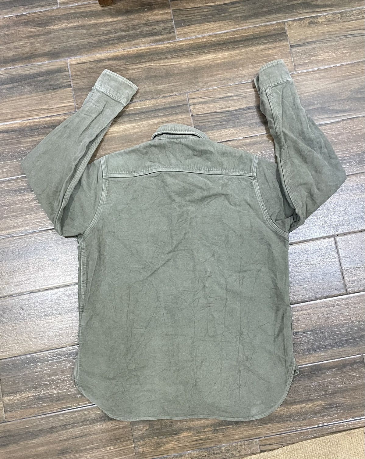 Bape A Bathing Ape double pocket sunfaded worker shirt style Size US M / EU 48-50 / 2 - 3 Thumbnail