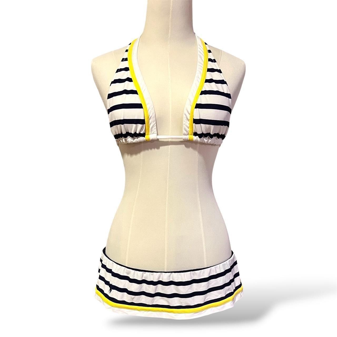Ralph Lauren Vtg Y2K Ralph Lauren low waisted sailor striped bikini set Size L / US 10 / IT 46 - 1 Thumbnail