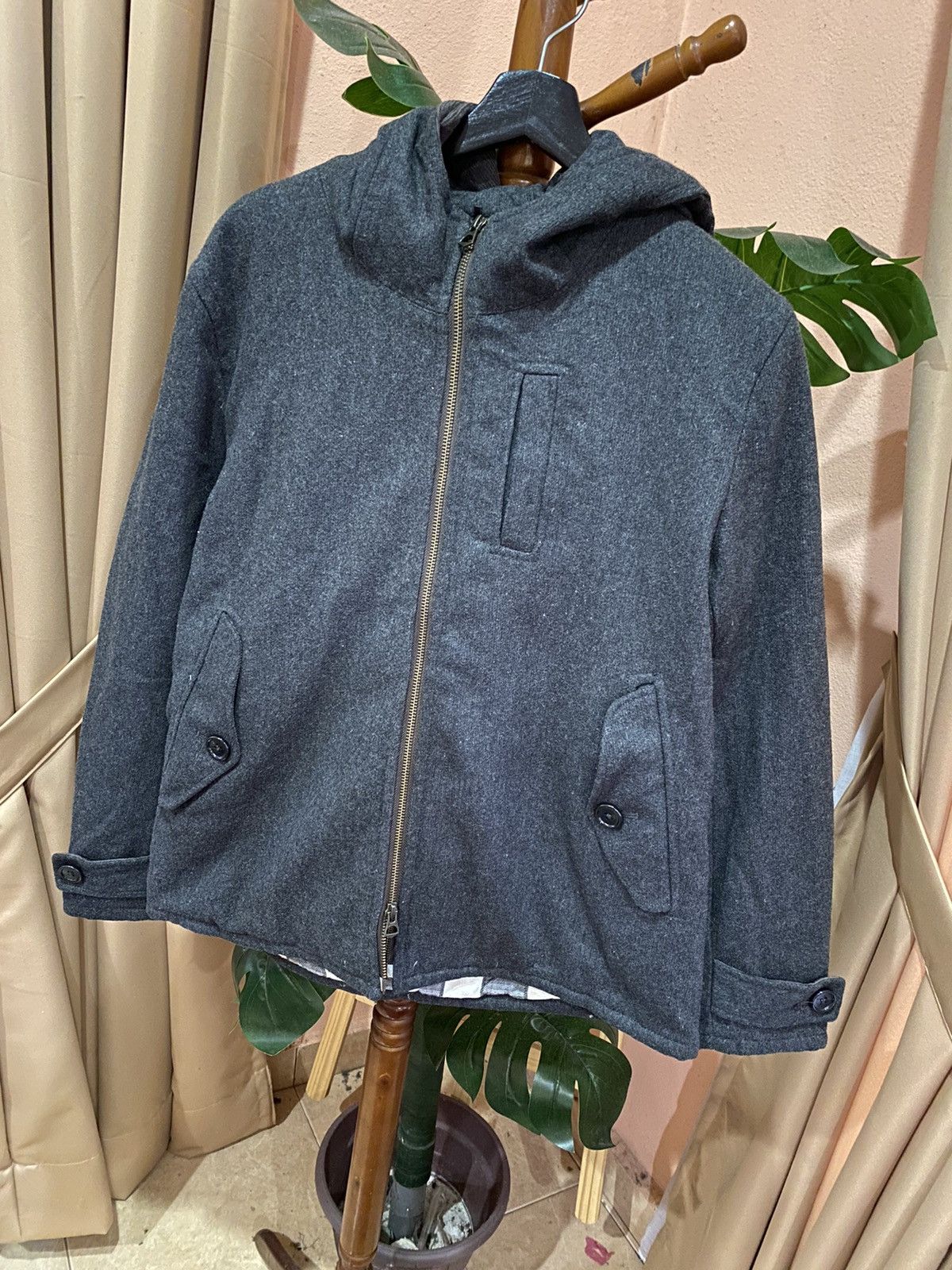Johnbull Johnbull Wool-Blend Hooded Jacket - Modern and Sophisticated Size US M / EU 48-50 / 2 - 2 Thumbnail