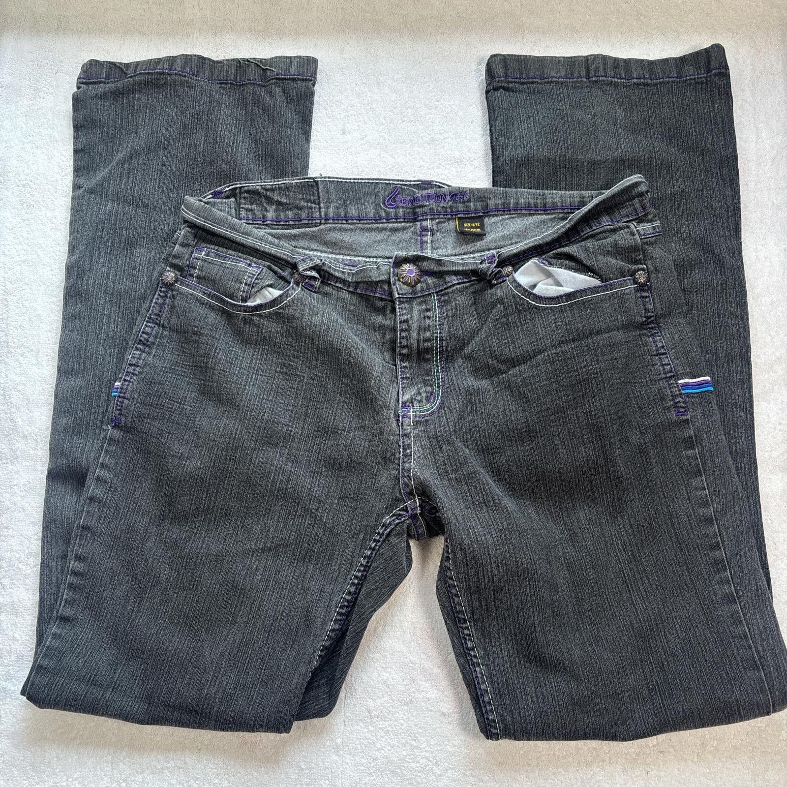 Other y2k streetwear embroidered dark wash jeans Size 34" / US 12 / IT 48 - 2 Thumbnail