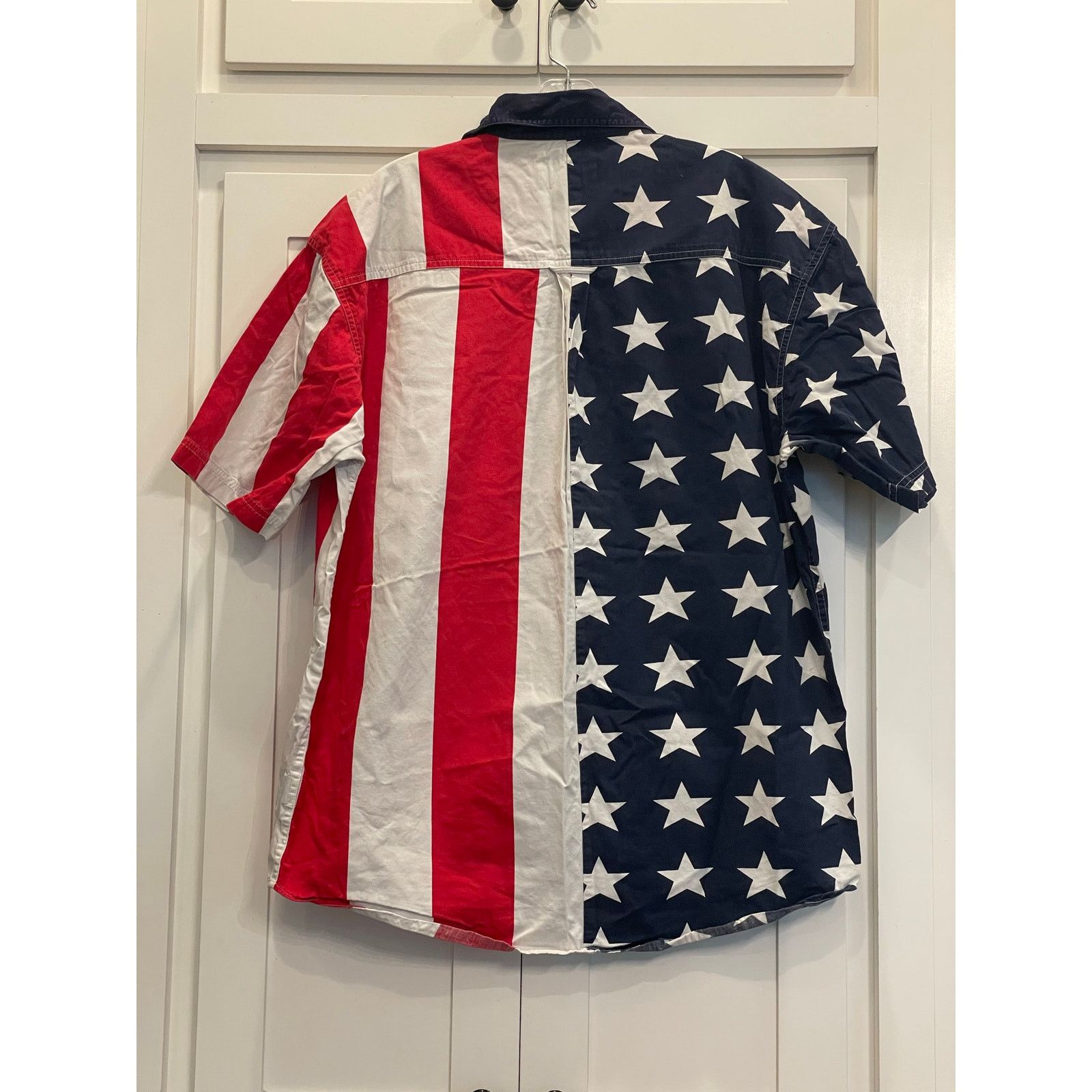Other Sun River Americana Flag Button up Med 100% Cotton Size US M / EU 48-50 / 2 - 2 Thumbnail