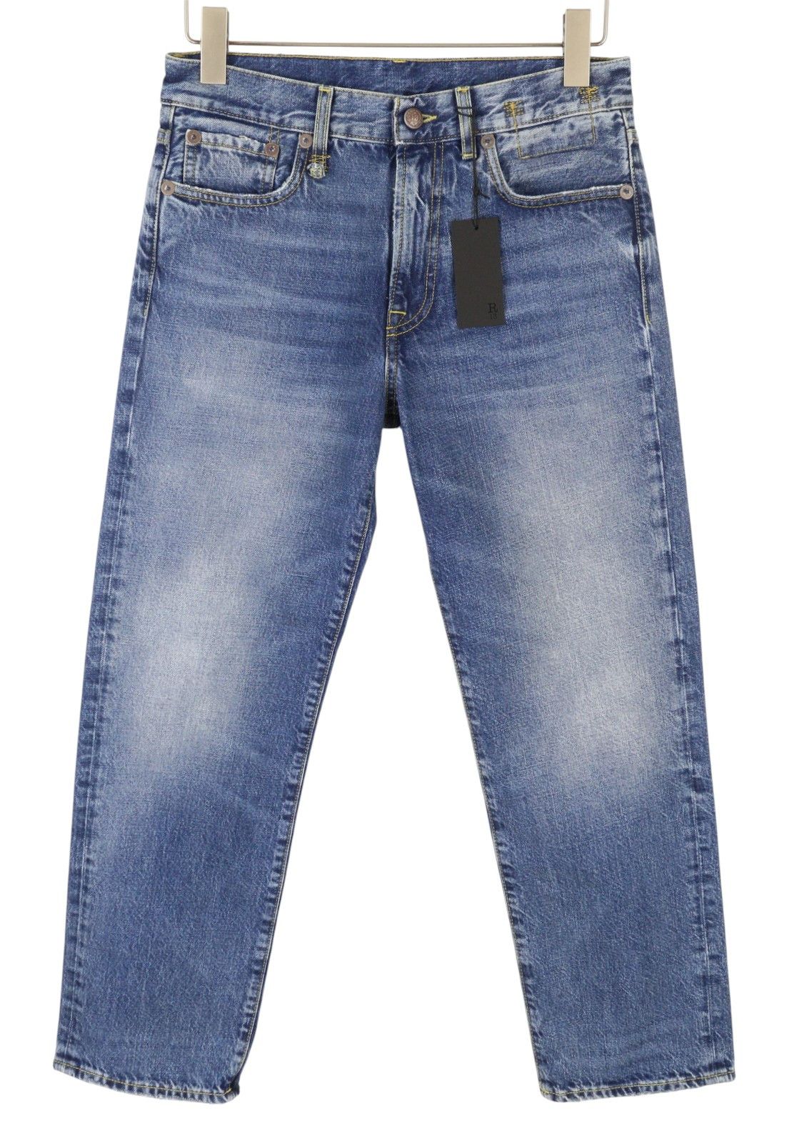 R13 ROMEO 26 Hutton Blue Faded Zip Fly Jeans 87172 Size 26" / US 2 / IT 38 - 3 Thumbnail