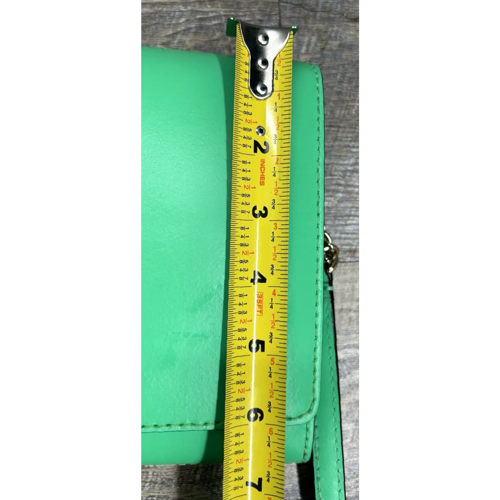 Vintage VINTAGE Kate Spade Orchard Valley Fiona Flap Green Leather Crossbody Purse Women's Bag Size ONE SIZE - 5 Thumbnail