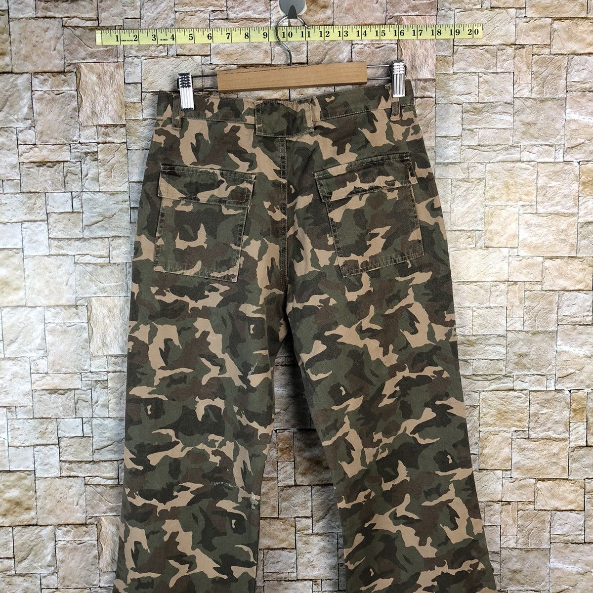 Japanese Brand Petit Berry Camo Cargo Multipocket Pants #A1157 Size 26" / US 2 / IT 38 - 16 Thumbnail