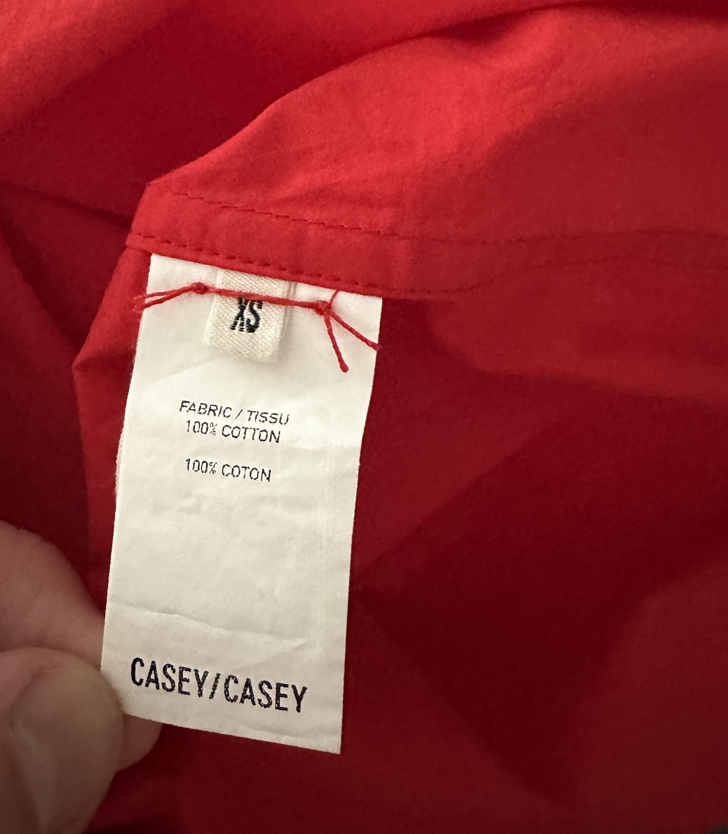 Casey Casey Red cotton top Size XS / US 0-2 / IT 36-38 - 6 Thumbnail