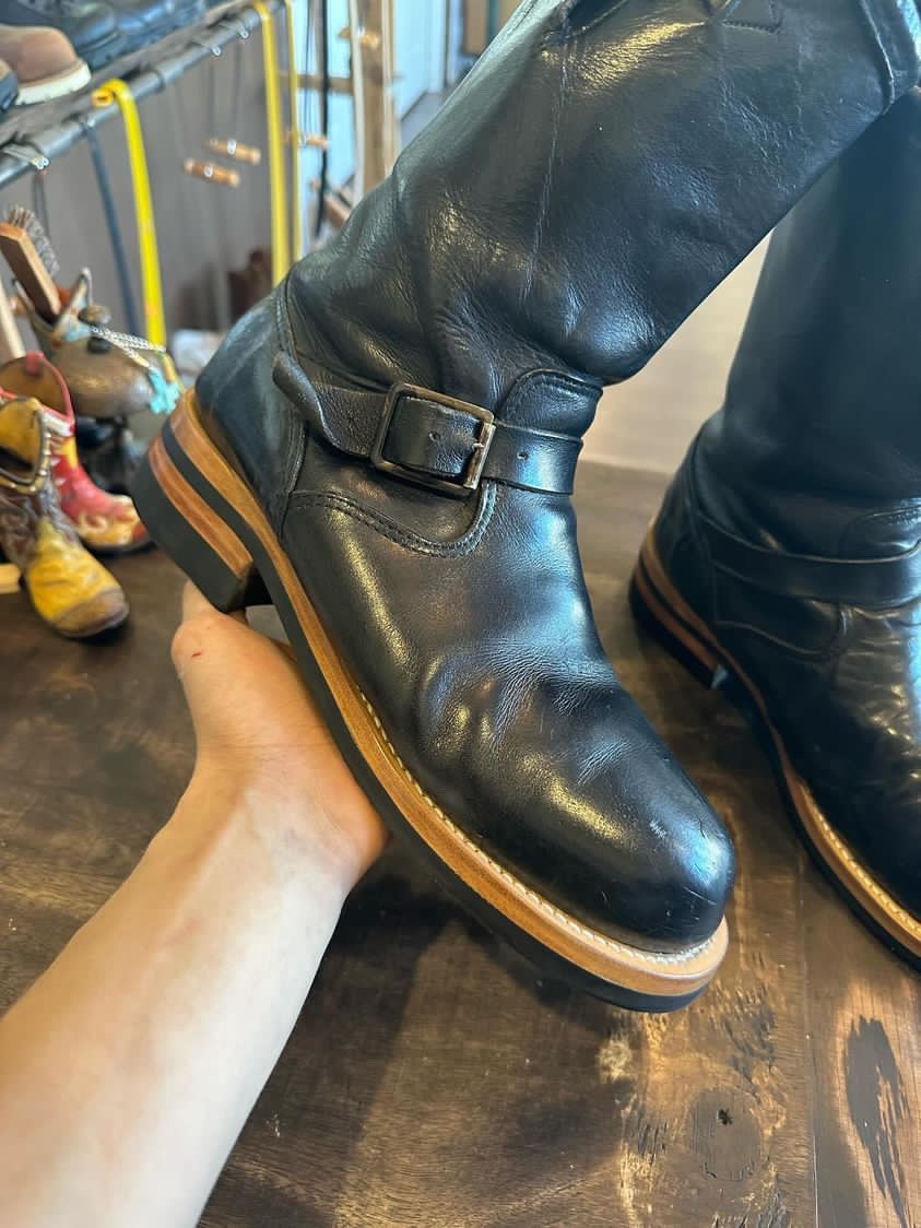 image of Rrl Ralph Lauren Rrl Murdock Engineer Boots in Black, Men's (Size 10)