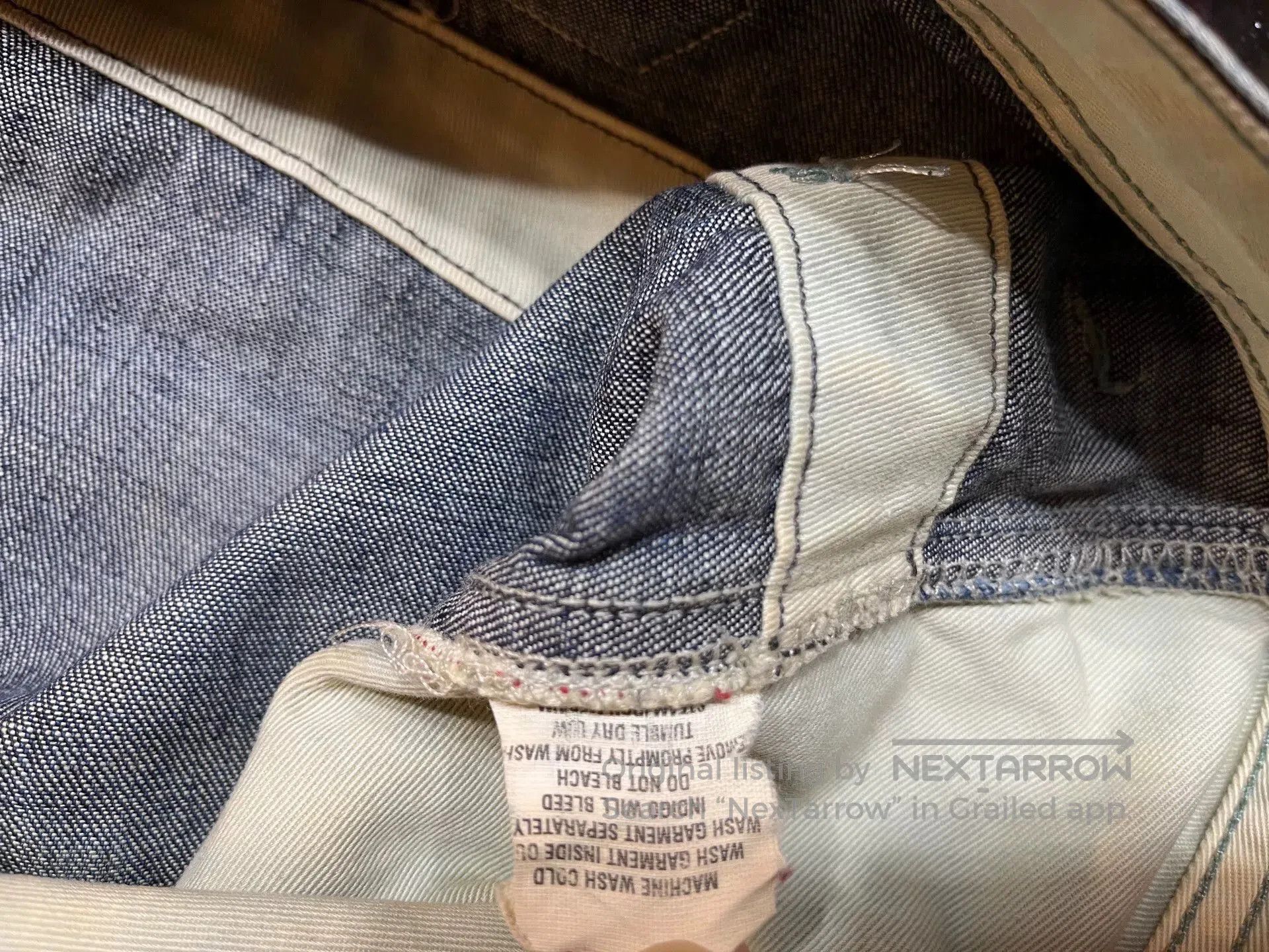 RRL Ralph Lauren vintage blue dyed work pants RRL. Size US 34 / EU 50 - 5 Thumbnail