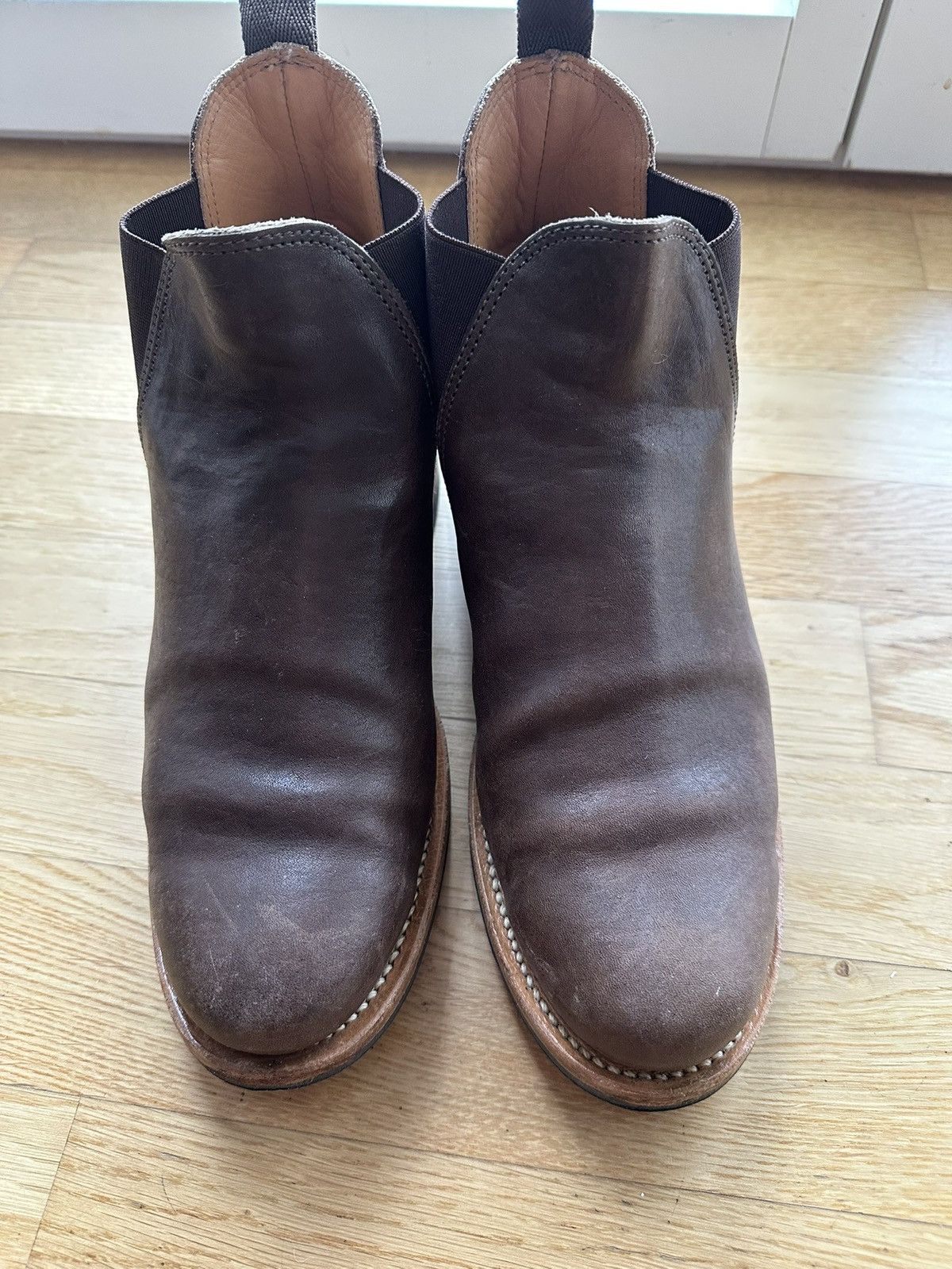 Viberg Dark Brown Washed Mariam Horsehide Size US 6.5 / EU 39-40 - 1 Thumbnail
