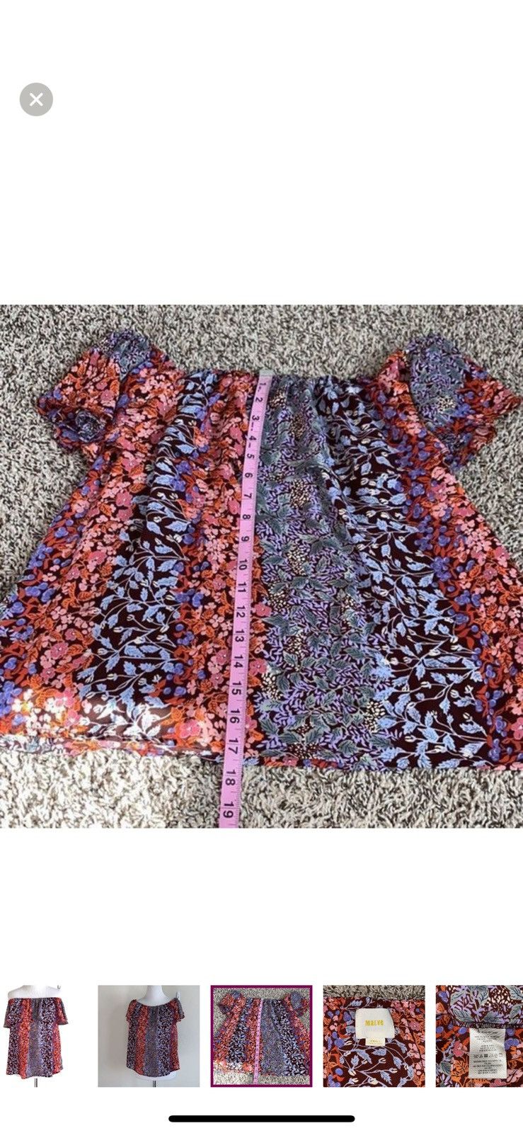 Anthropologie Anthropologie Maeve small vallita off shoulder blouse Size S / US 4 / IT 40 - 5 Thumbnail