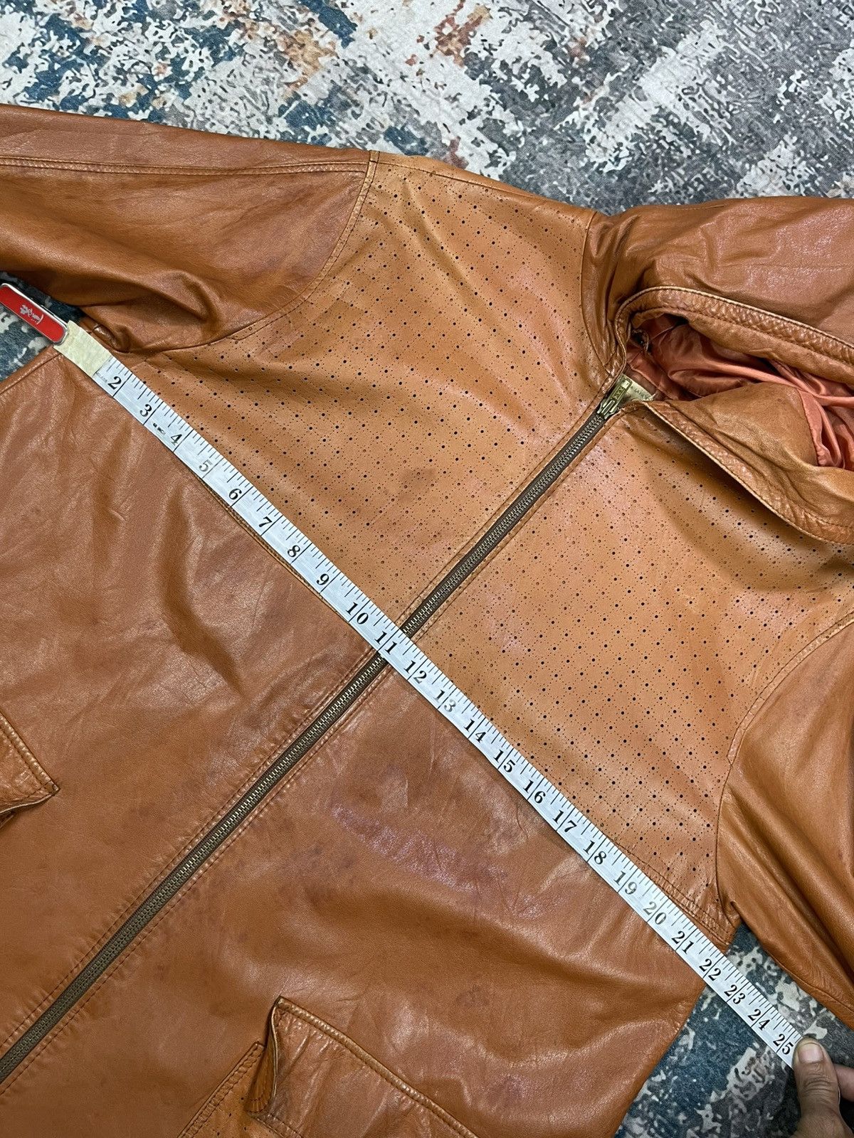 Genuine Leather Vtg Soft Cowhide Hooded Mantel Jackets Size US L / EU 52-54 / 3 - 10 Thumbnail