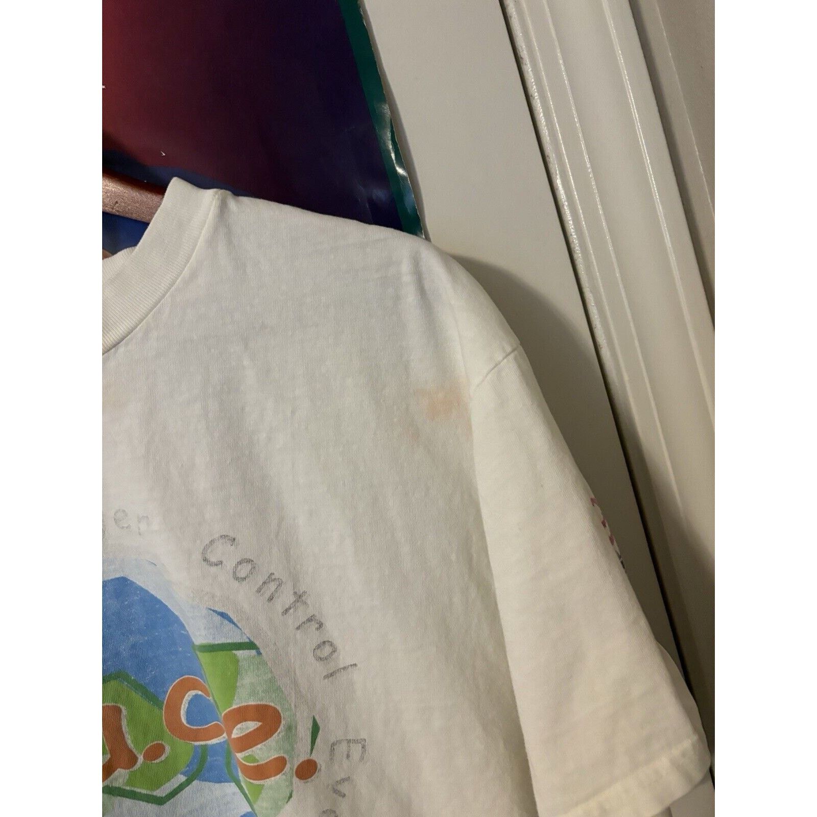 Other vintage P.E.A.C.E 1999 white earth day t-shirt size XL Size US XL / EU 56 / 4 - 6 Thumbnail