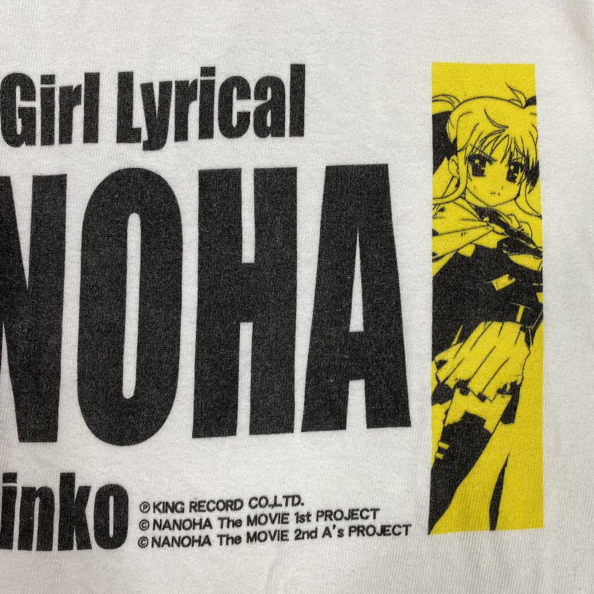 Anime × Japanese Brand × Vintage MAGICAL GIRL LYRICAL NANOHA THE PACHINKO ANIME MOVIE TEE Size US L / EU 52-54 / 3 - 5 Thumbnail