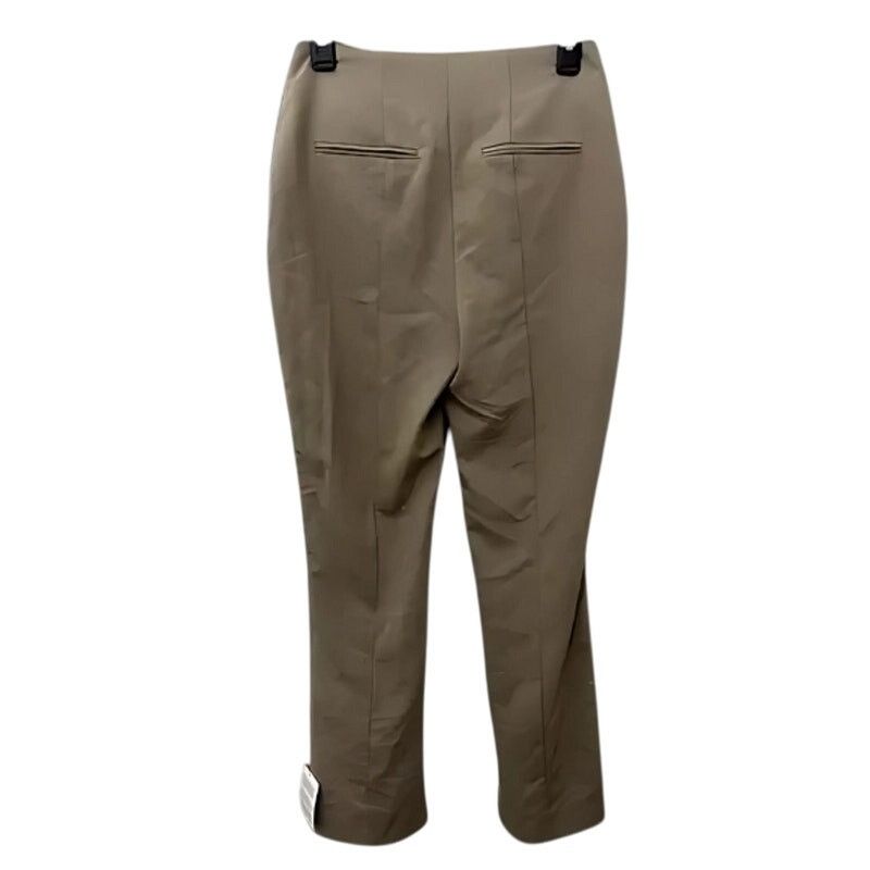 Topshop Topshop Crop Pants Slit Ankle Front Seam Tan/Beige Women's 4 Size 27" / US 4 / IT 40 - 5 Thumbnail
