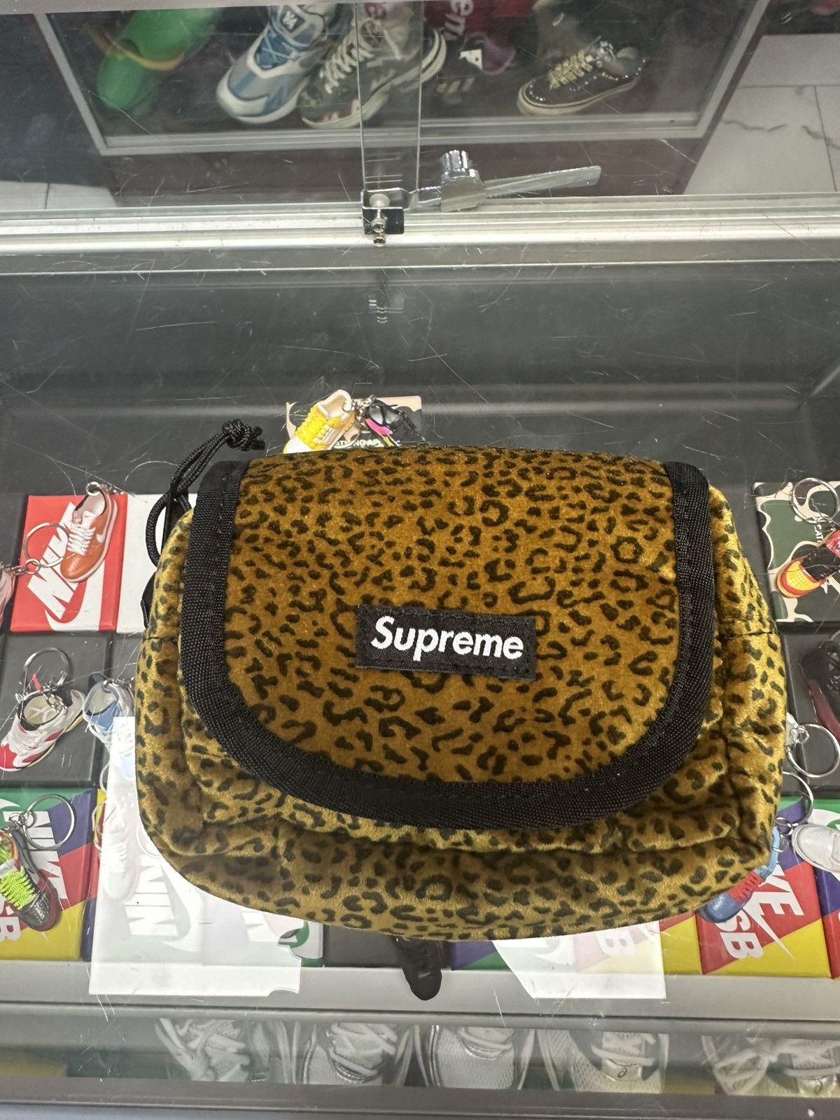 Supreme Supreme Velvet Mini Pouch (Brown) Size ONE SIZE - 1 Thumbnail
