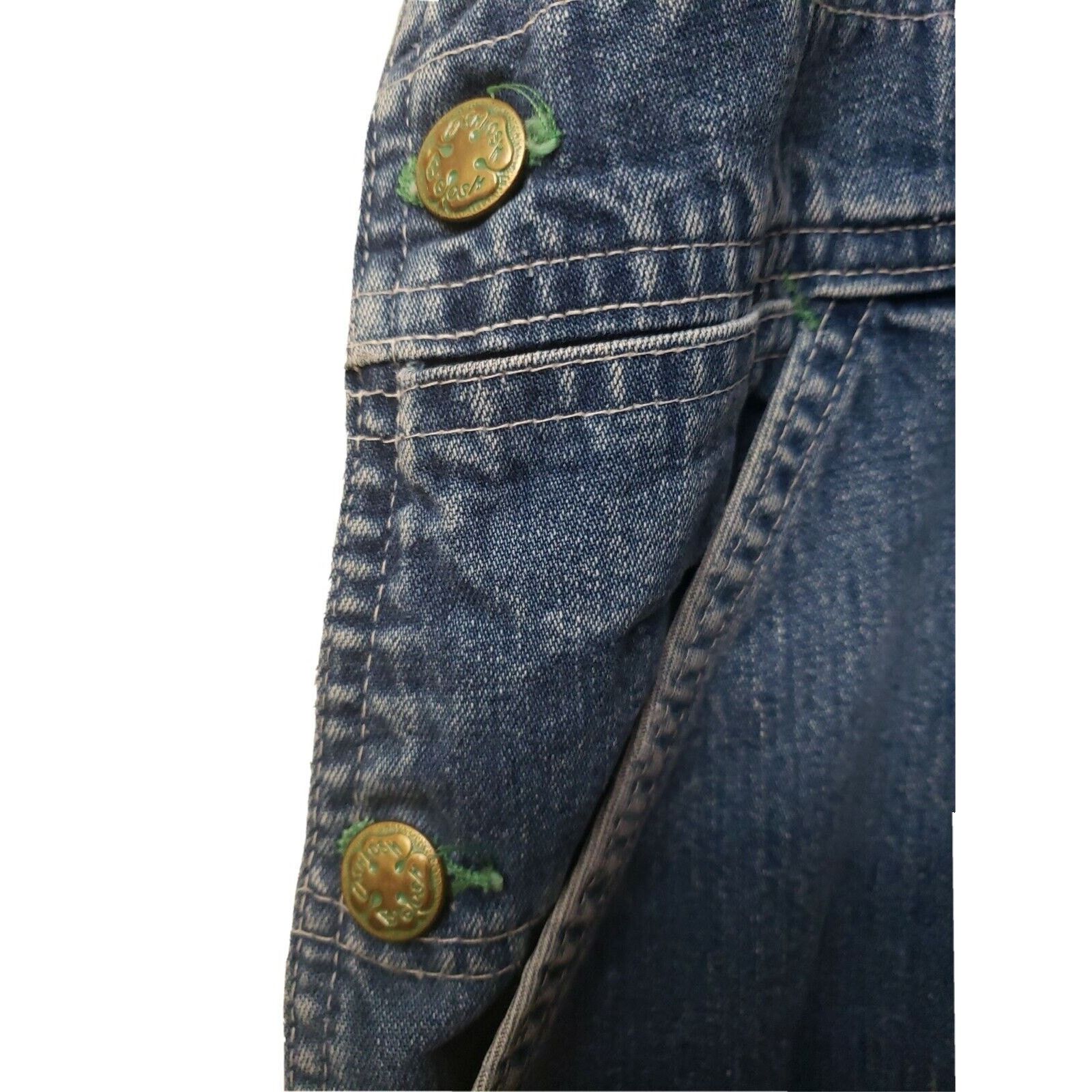 Oshkosh OshKosh B'Gosh Vestbak Bib Overalls Green Stitch 44×26 unsix Size US 44 / EU 60 - 6 Thumbnail