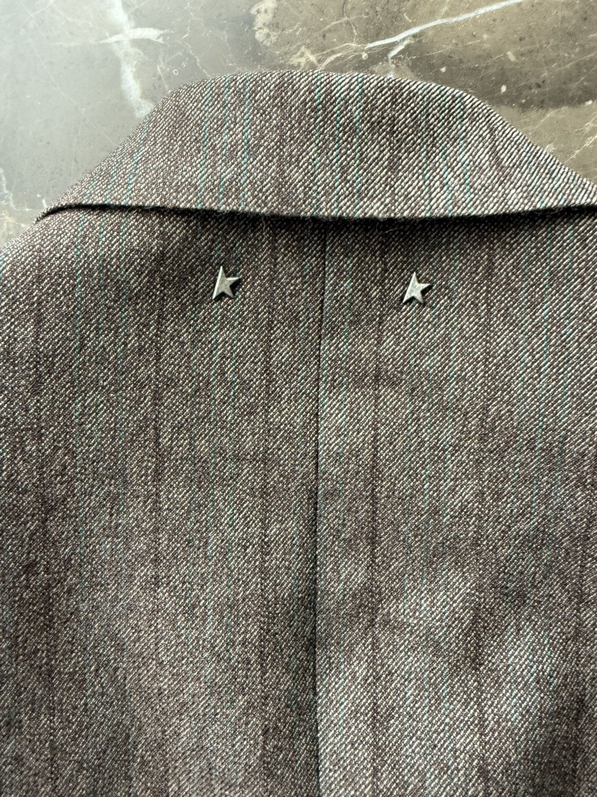 Golden Goose Golden Goose F25 Single-Breast Blazer — IT 48 | Dk Br Stripe Size 48R - 12 Thumbnail