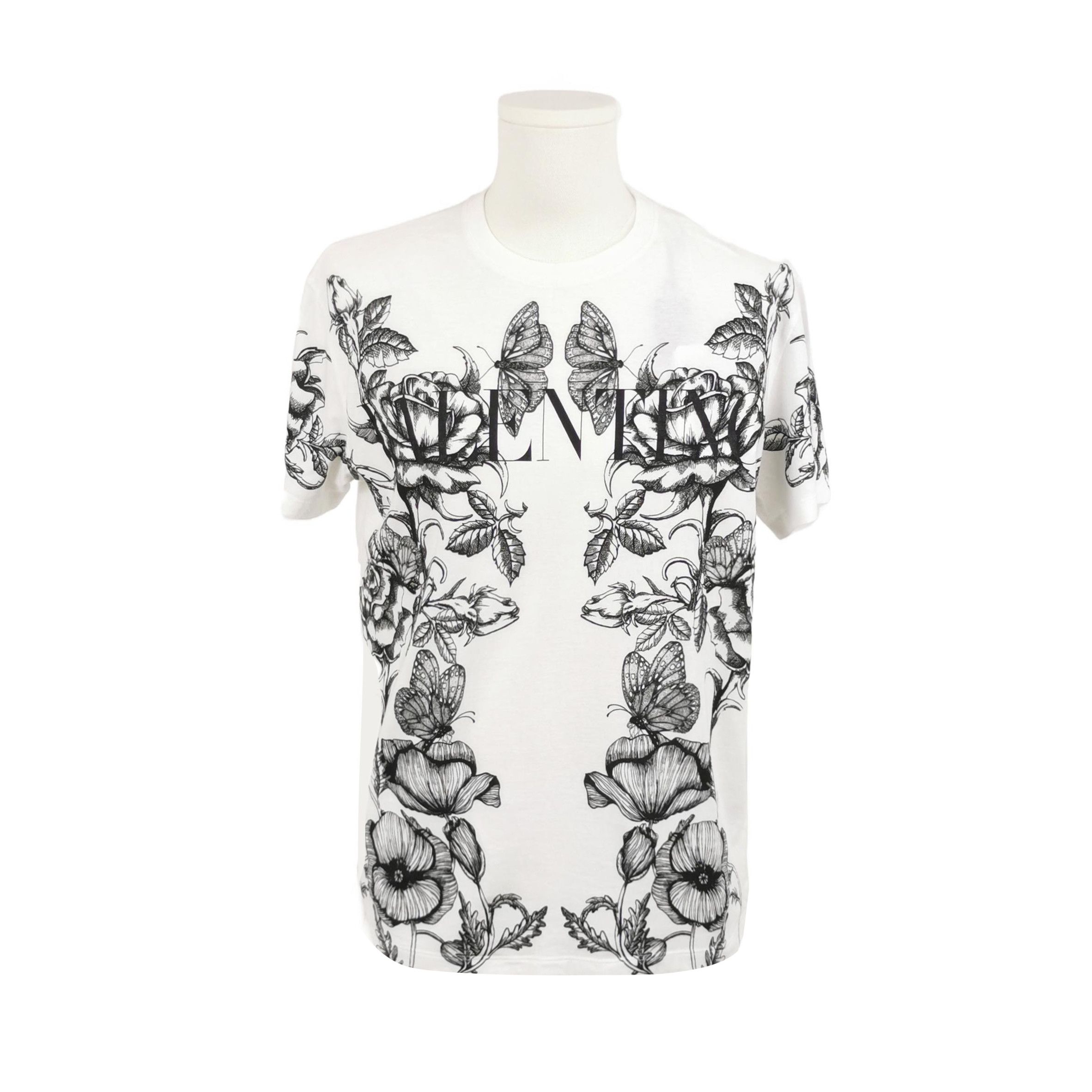 Louis Vuitton Valentino XS Cotton Floral Logo Crewneck T-Shirt Size US S / EU 44-46 / 1 - 1 Thumbnail